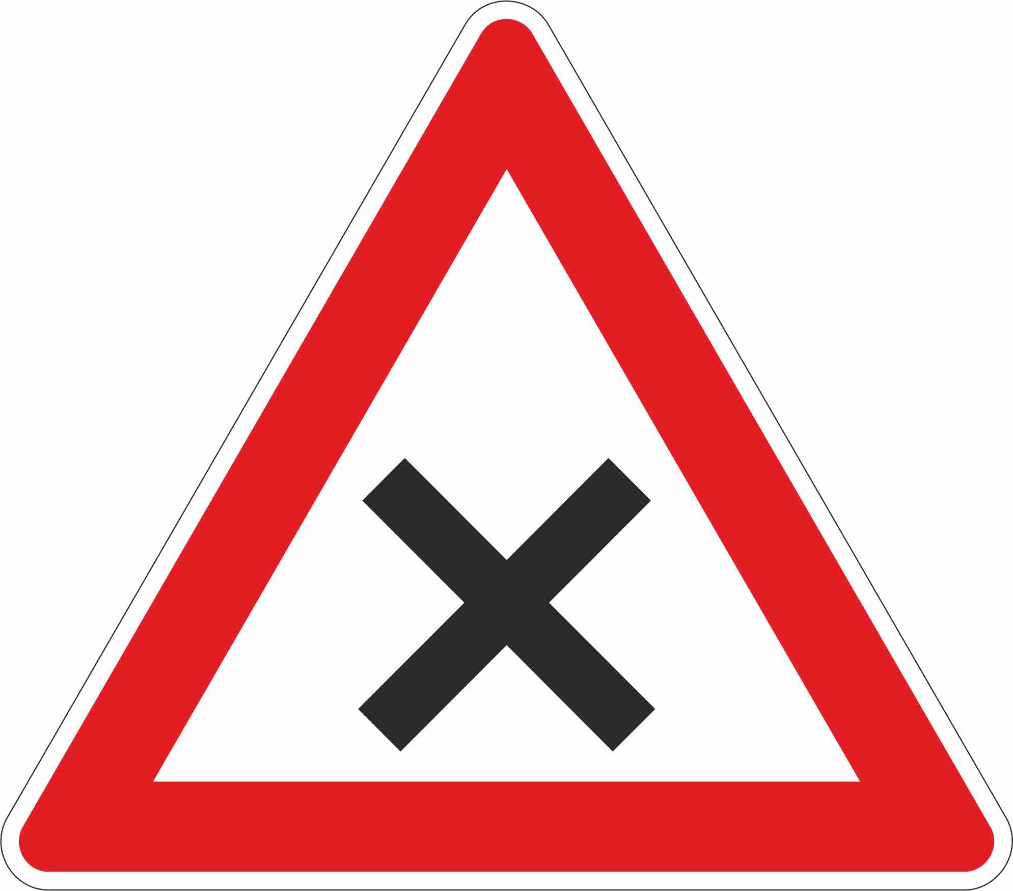Kreuzung §50/3 - Schild