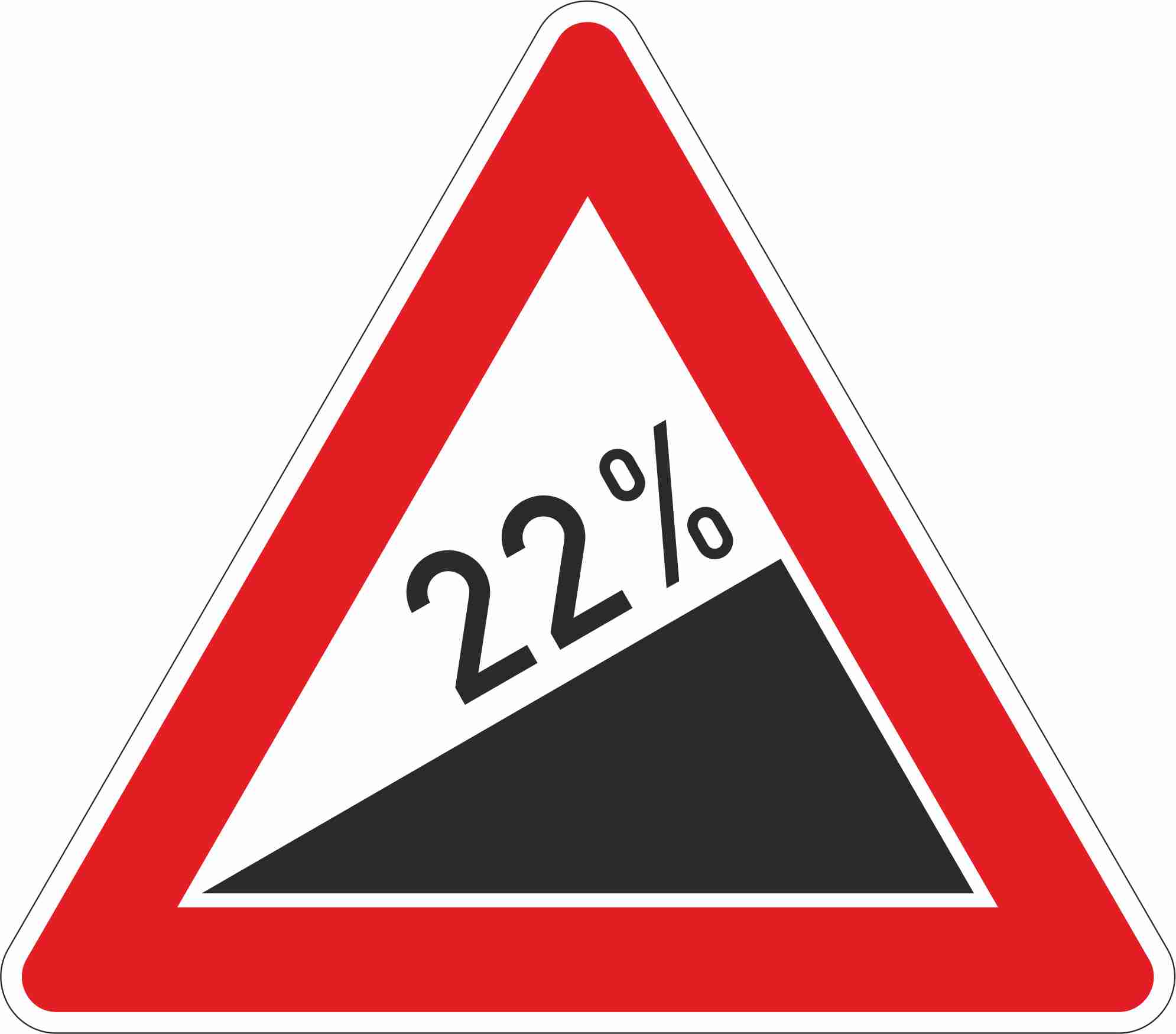 Starke Steigung §50/7a - Schild