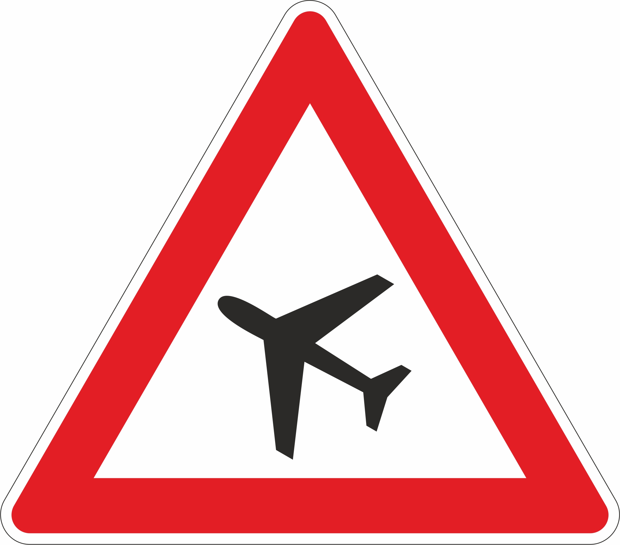 Achtung Flugbetrieb §50/10b - Schild