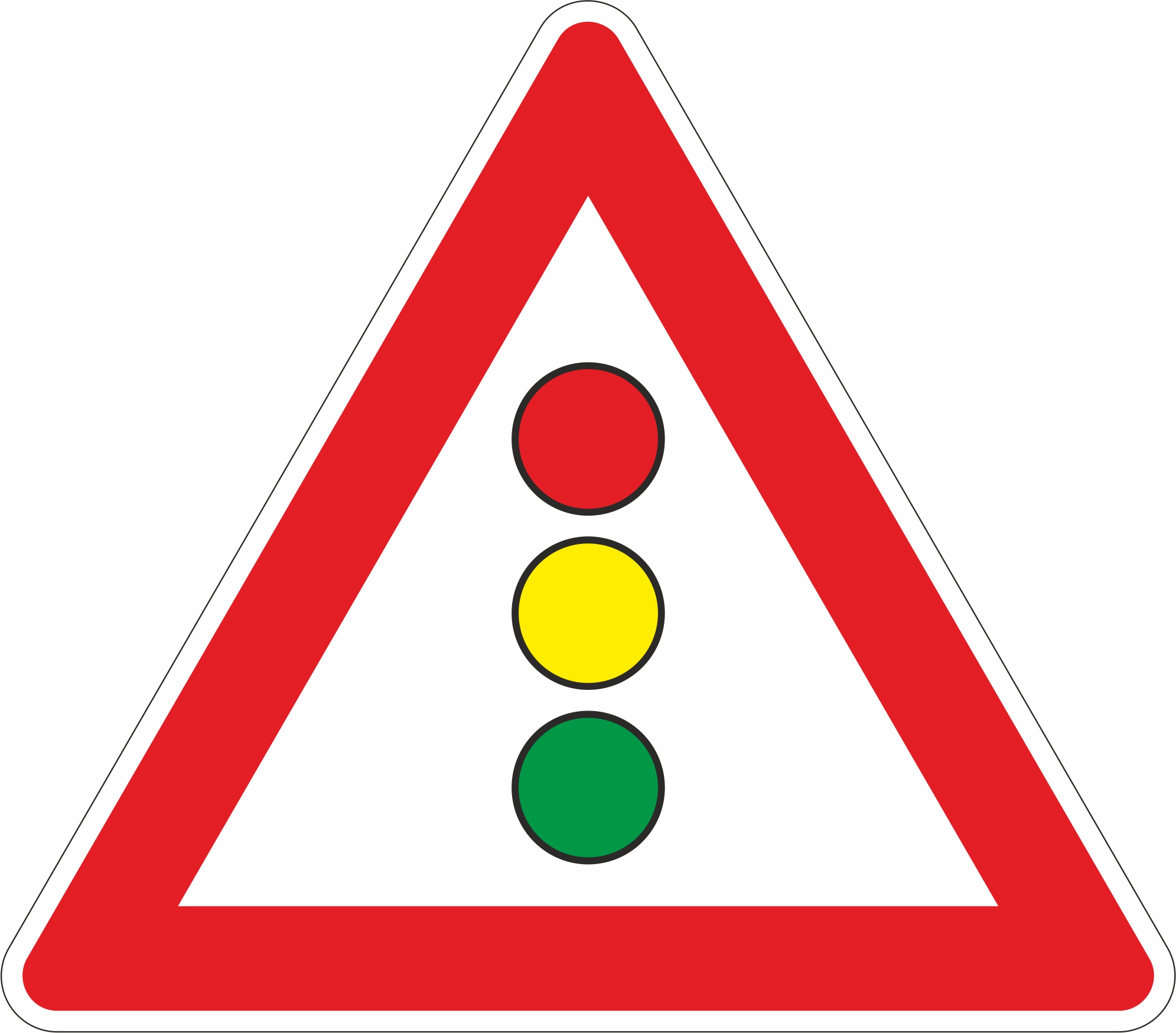 Vorankündigung eines Lichtzeichens §50/15 - Schild