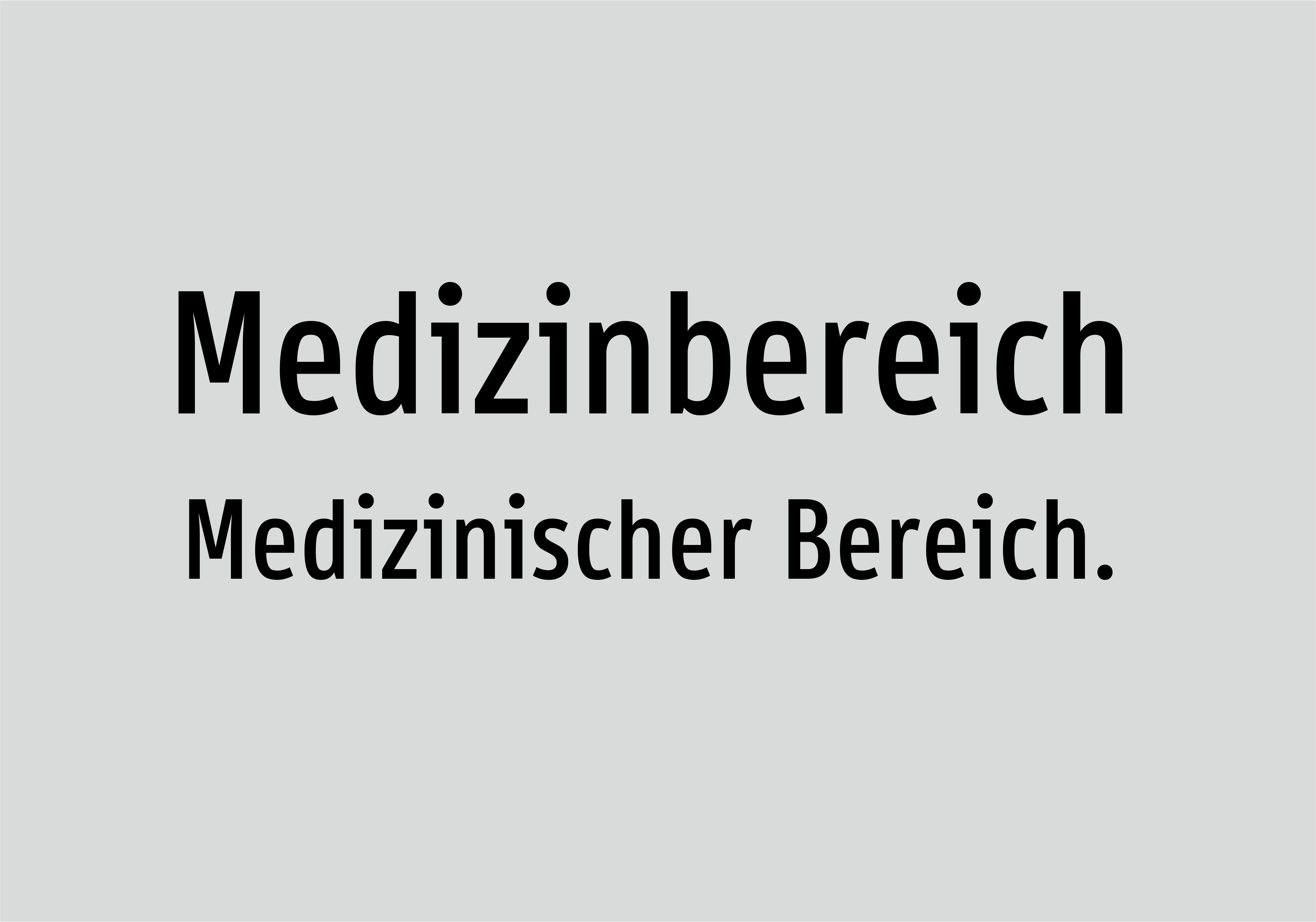 Medizinbereich - Medizinischer Bereich. - Schild - Produktbild 2