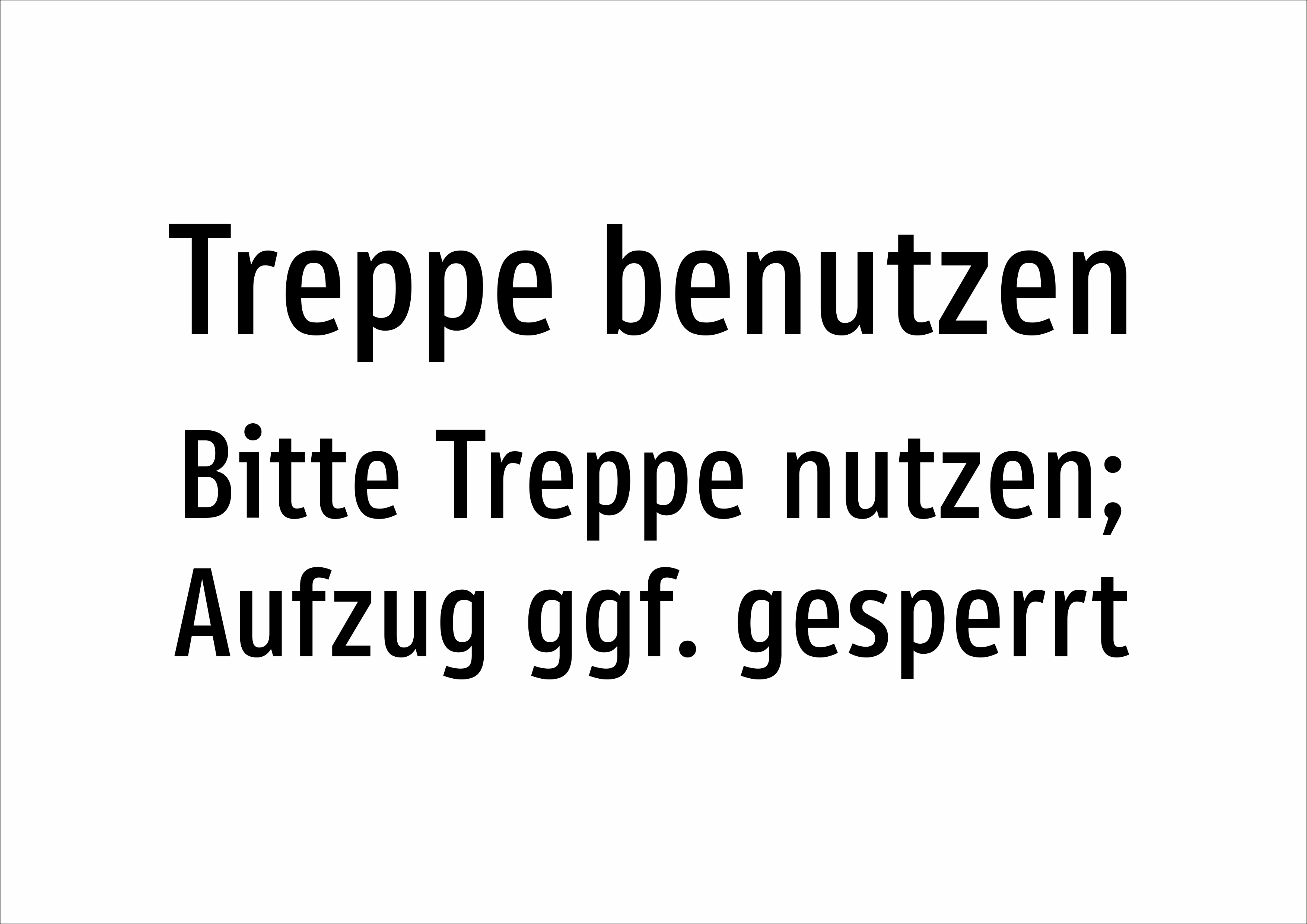 Treppe benutzen - Bitte Treppe nutzen; Aufzug ggf. gesperrt - Schild - Produktbild 2