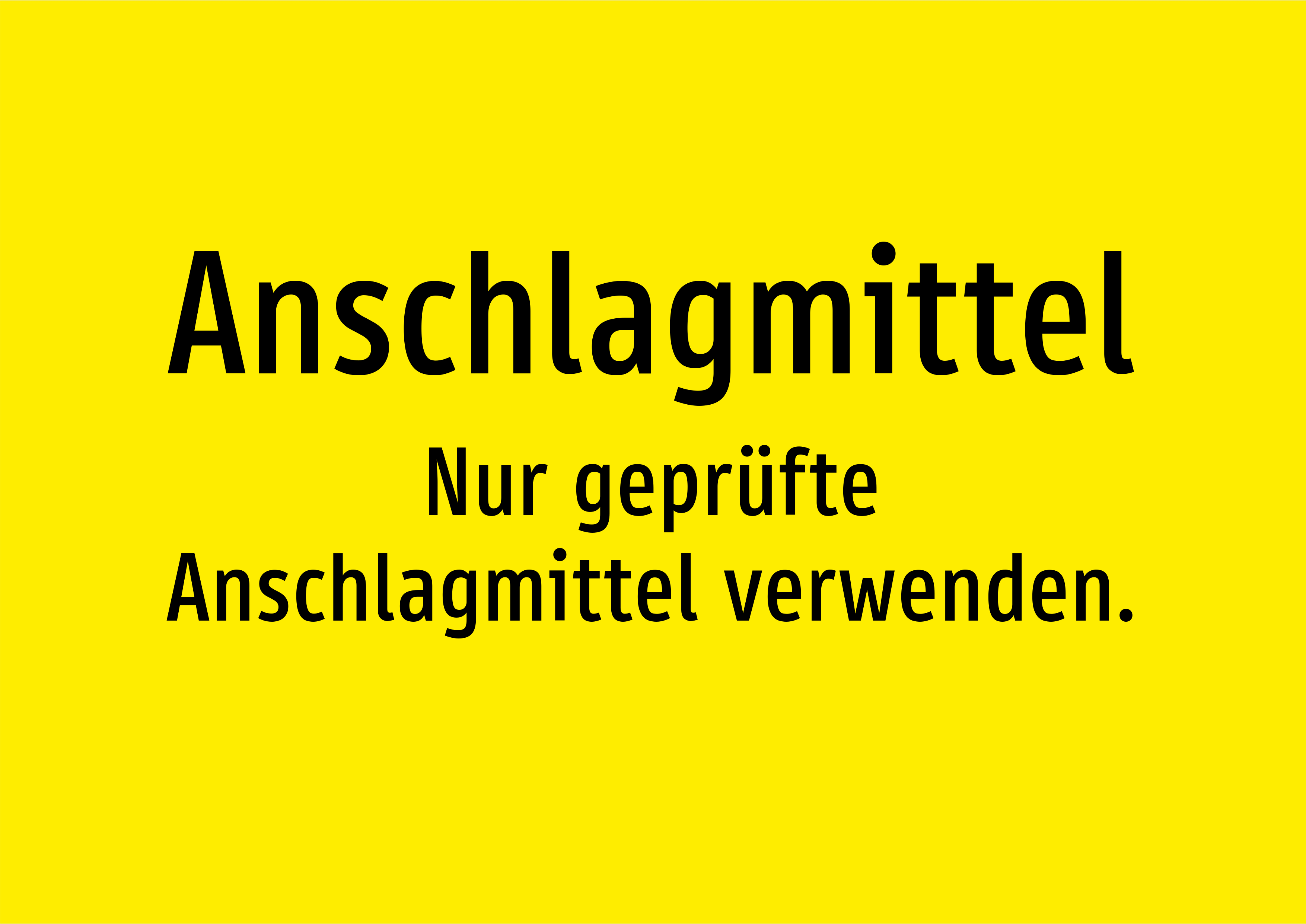 Anschlagmittel - Nur geprüfte Anschlagmittel verwenden. - Schild - Produktbild 2