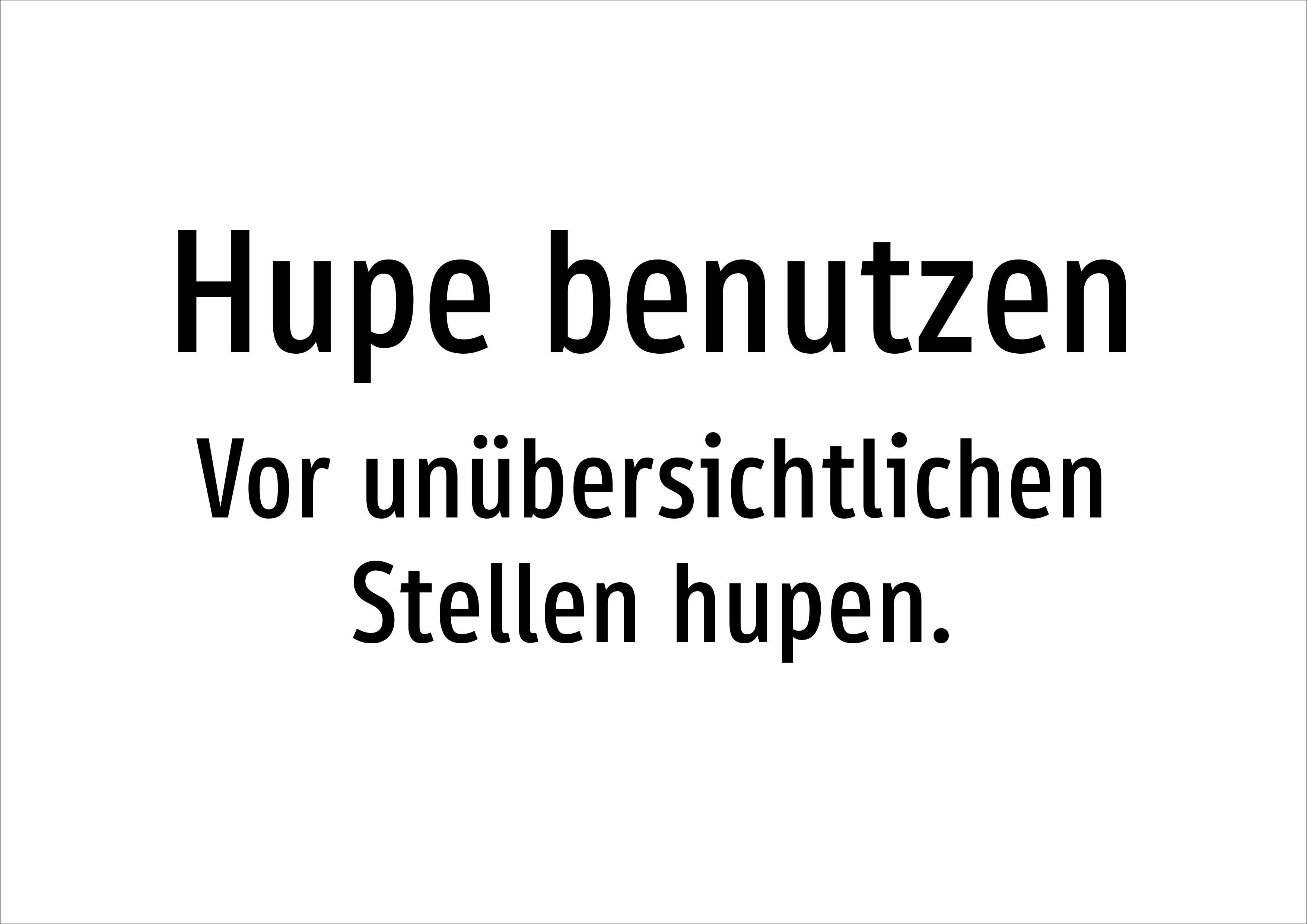 Hupe benutzen - Vor unübersichtlichen Stellen hupen. - Schild - Produktbild 2