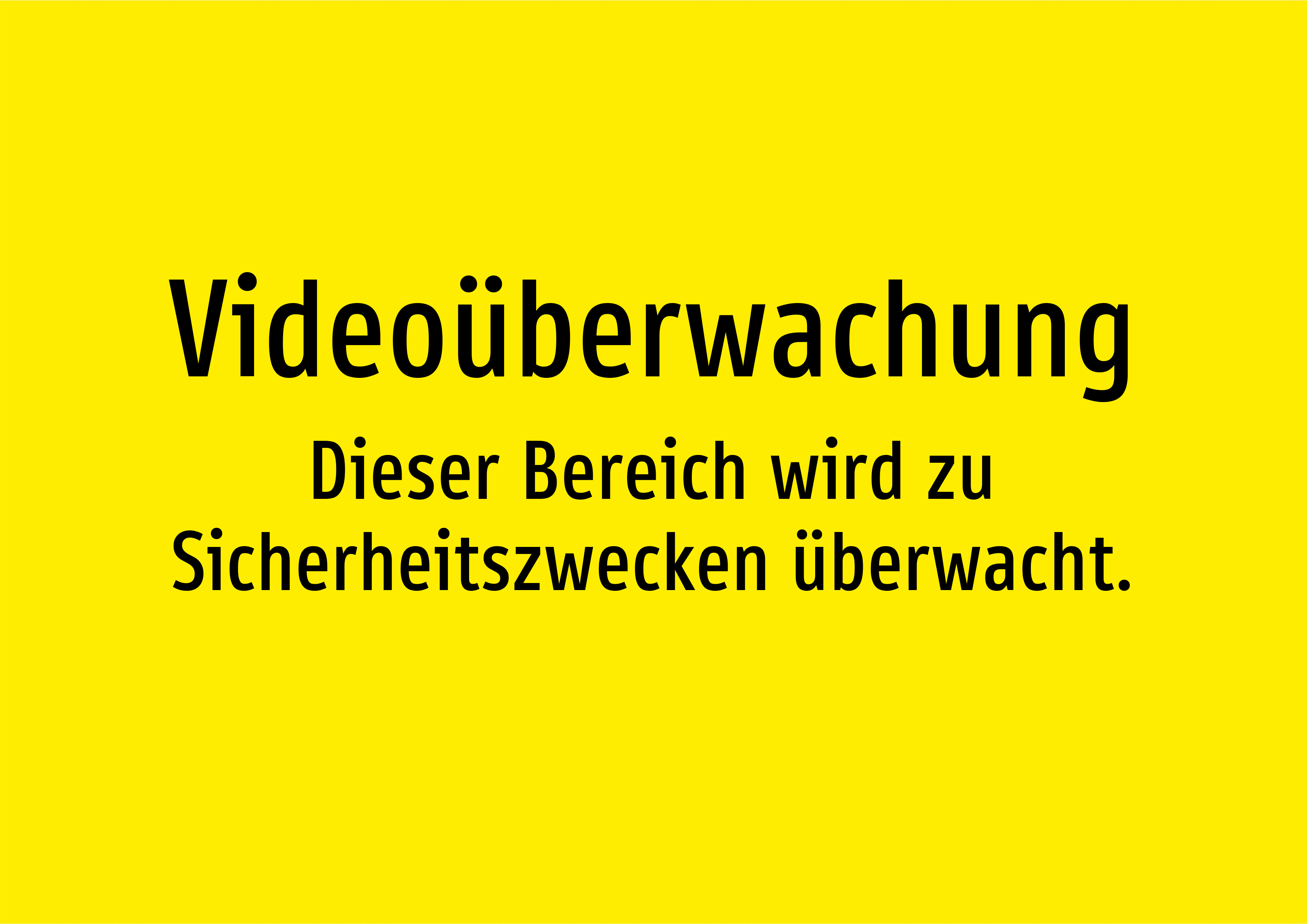 Videoüberwachung - Dieser Bereich wird zu Sicherheitszwecken überwacht. - Schild - Produktbild 2