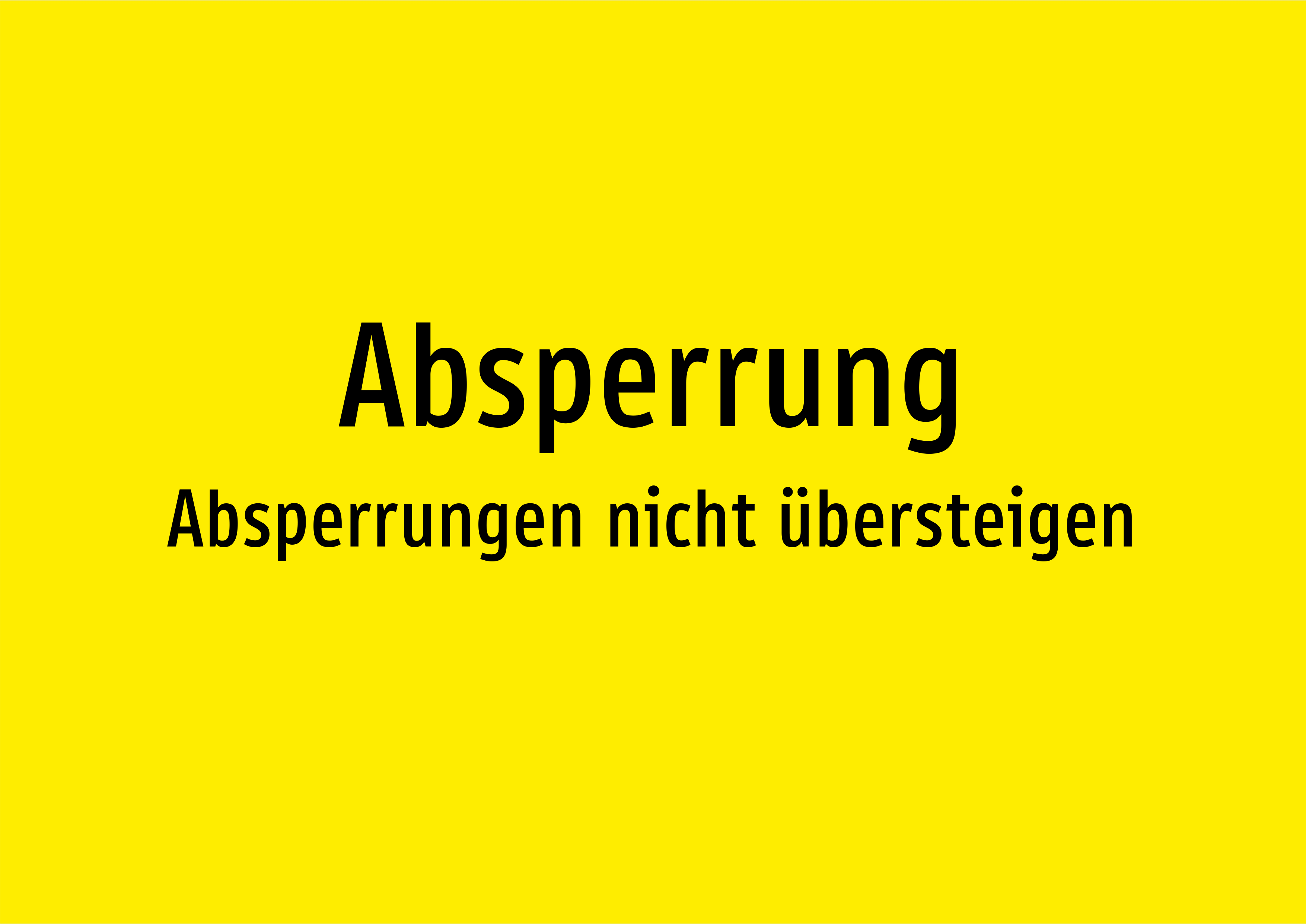 Absperrung - Absperrungen nicht übersteigen - Schild - Produktbild 2