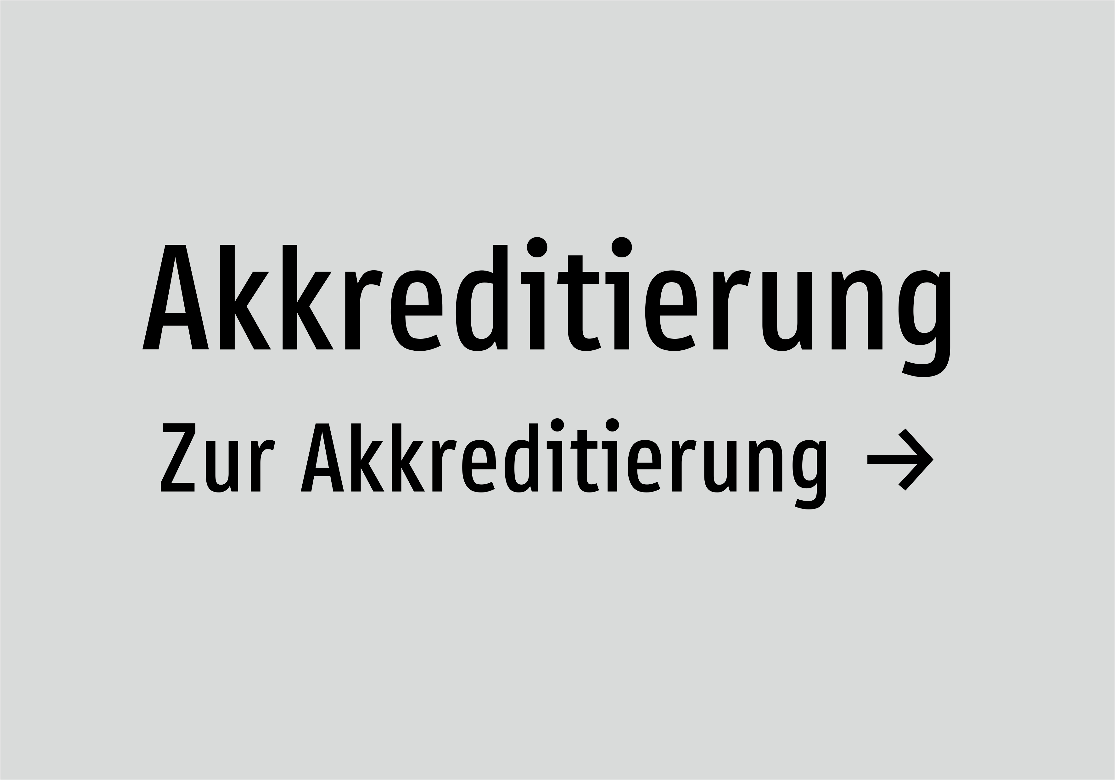 Akkreditierung - Zur Akkreditierung → - Schild - Produktbild 2