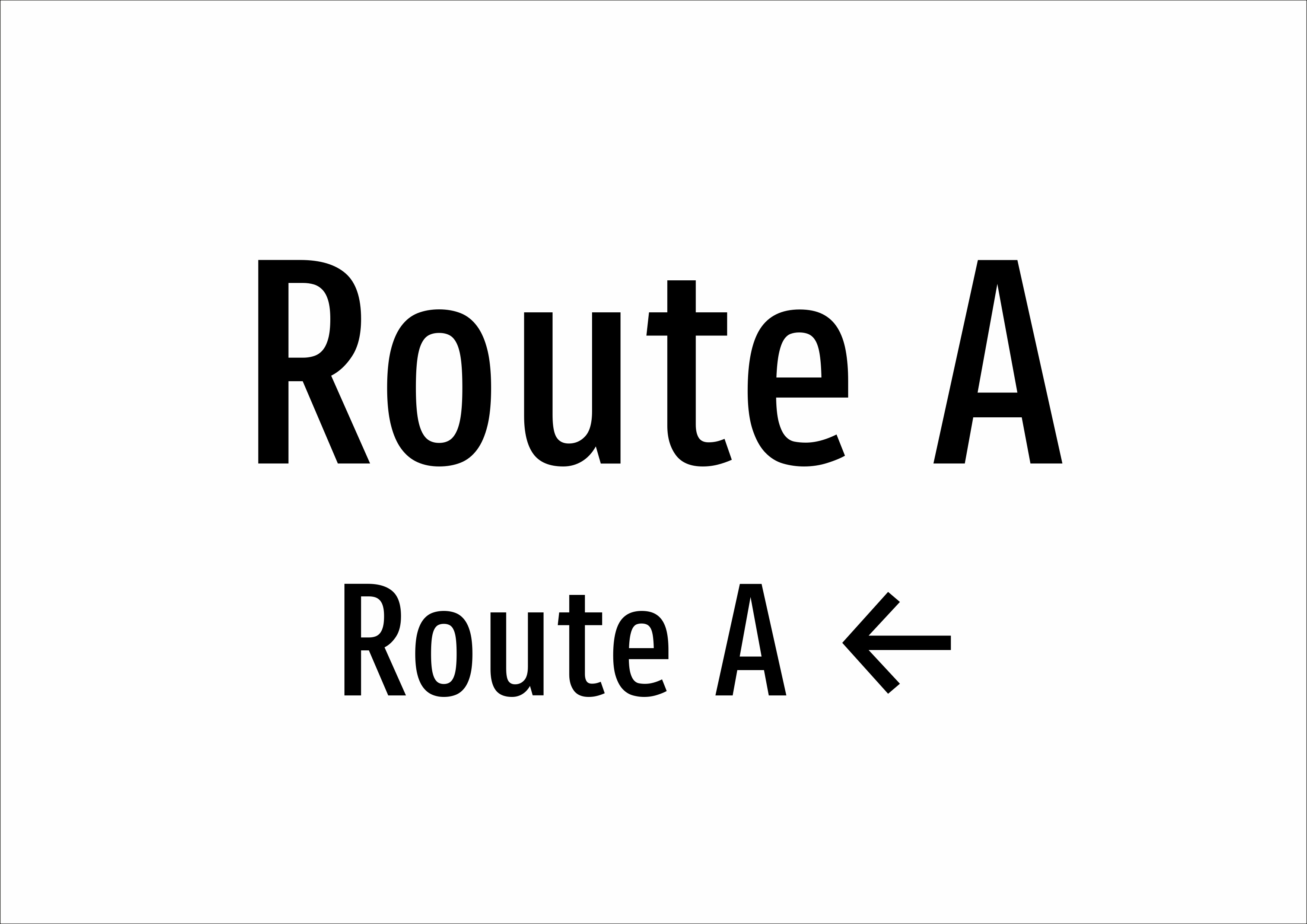 Route A - Route A ← - Schild - Produktbild 2