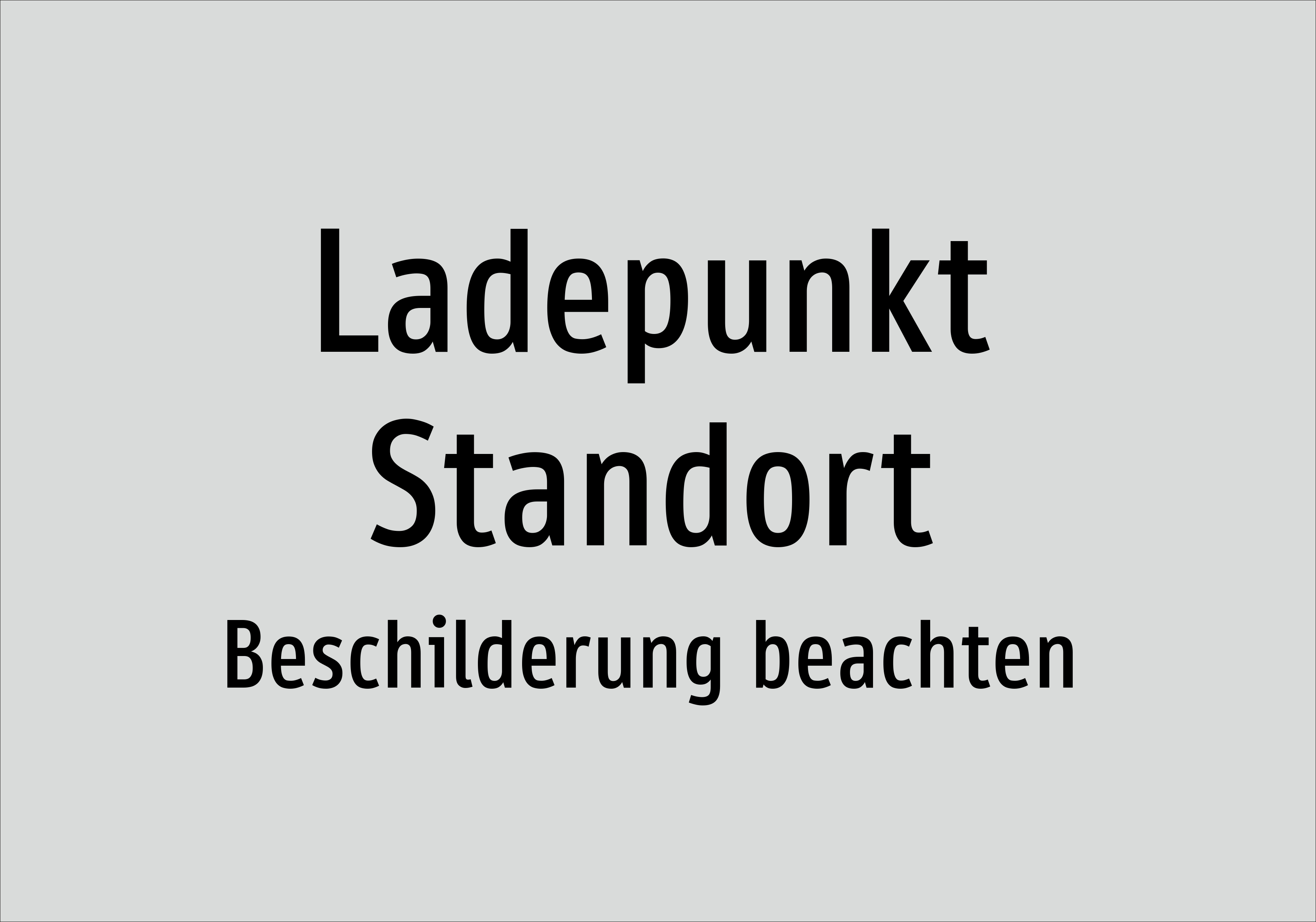 Ladepunkt Standort - Beschilderung beachten - Schild - Produktbild 2