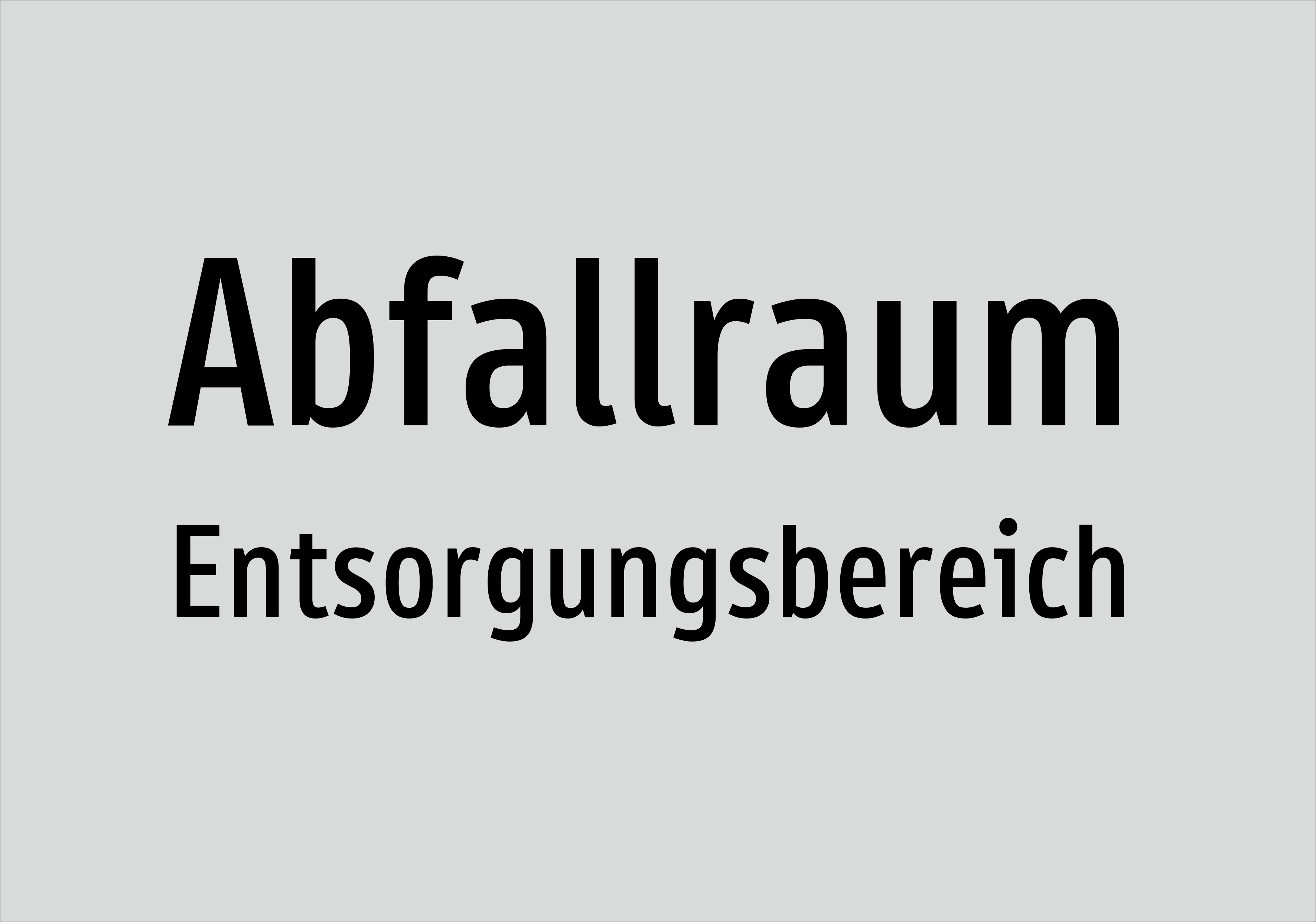 Abfallraum - Entsorgungsbereich - Schild - Produktbild 2