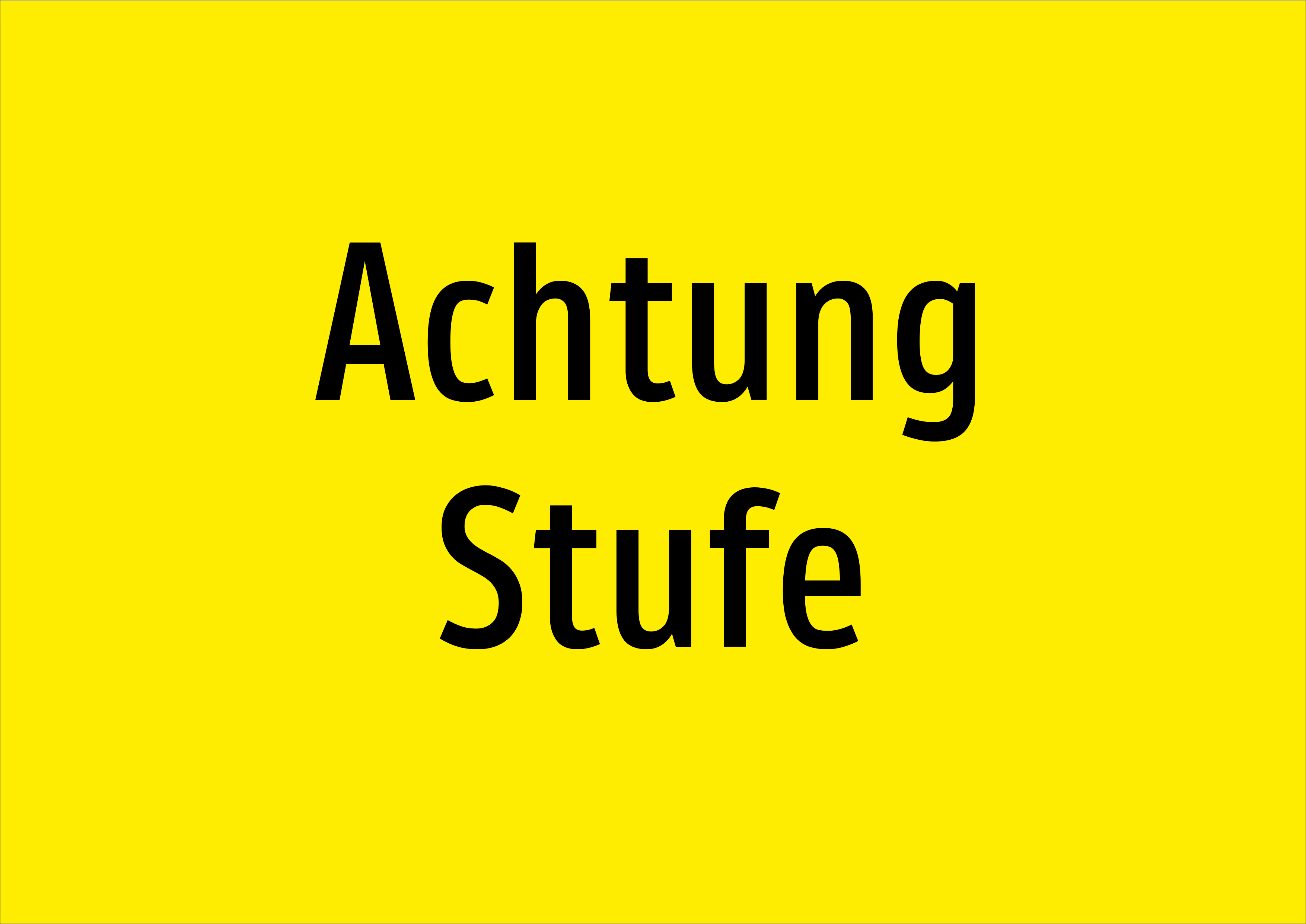 Achtung Stufe - Schild - Produktbild 2