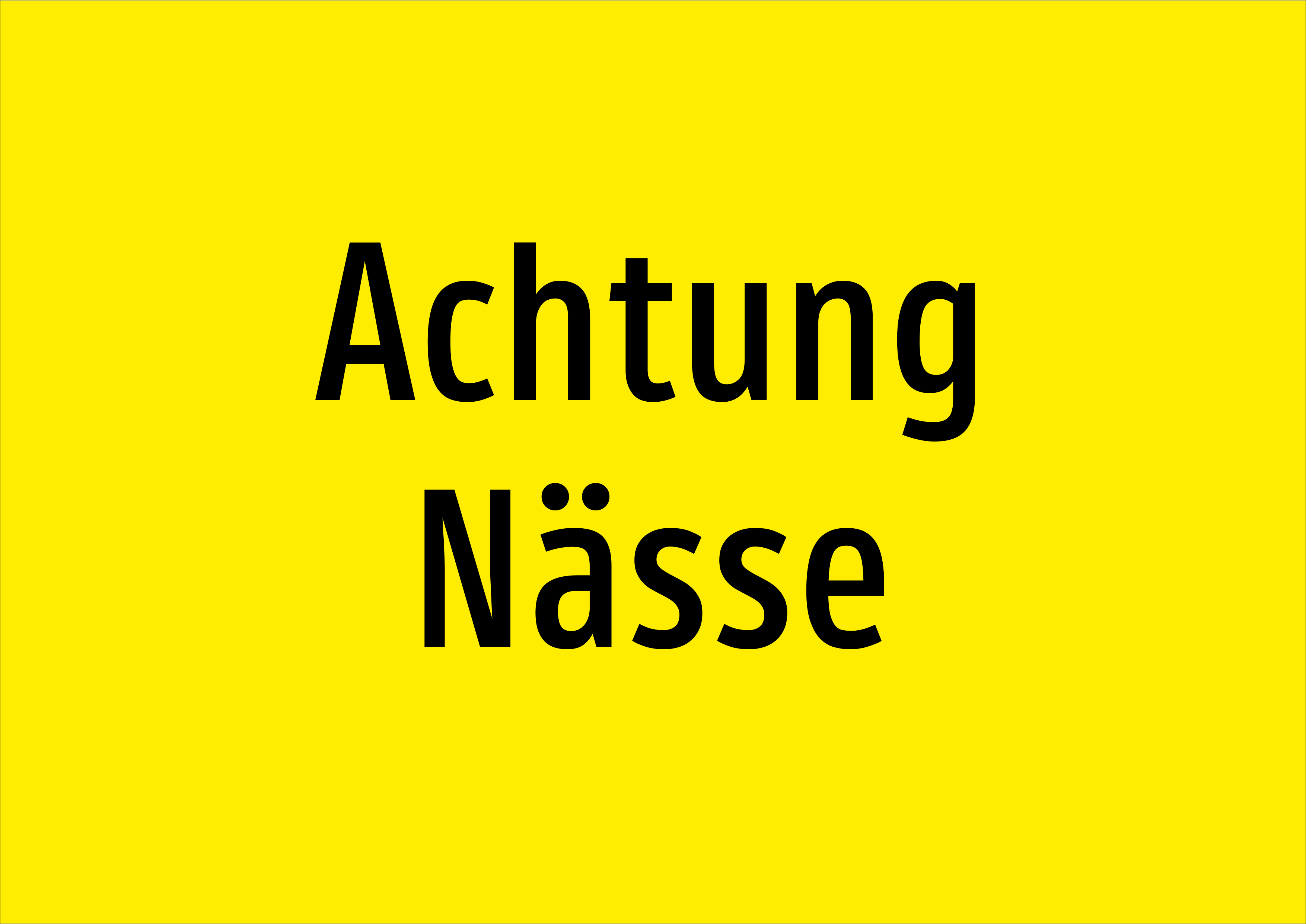 Achtung Nässe - Schild - Produktbild 2