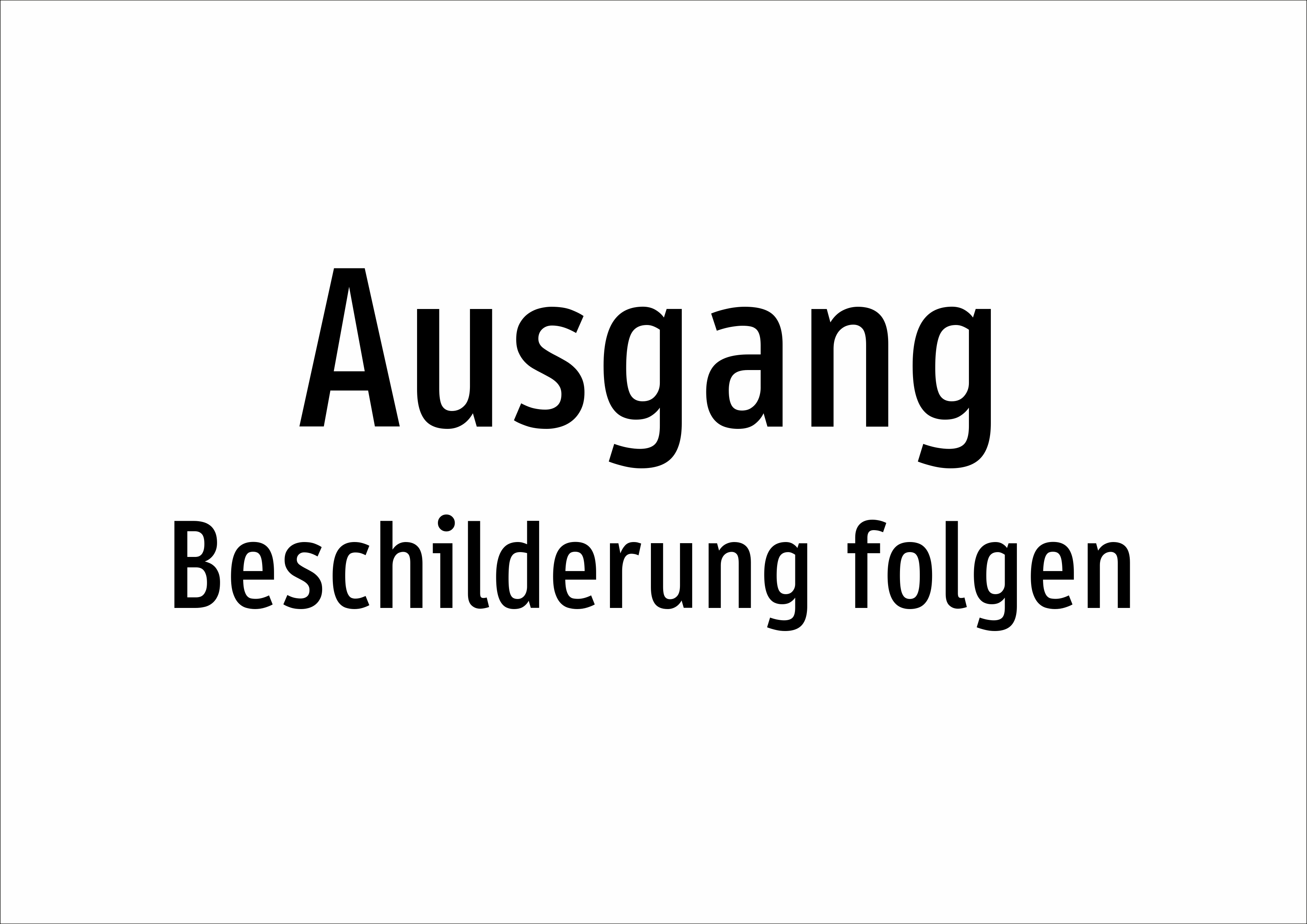 Ausgang - Beschilderung folgen - Schild - Produktbild 2