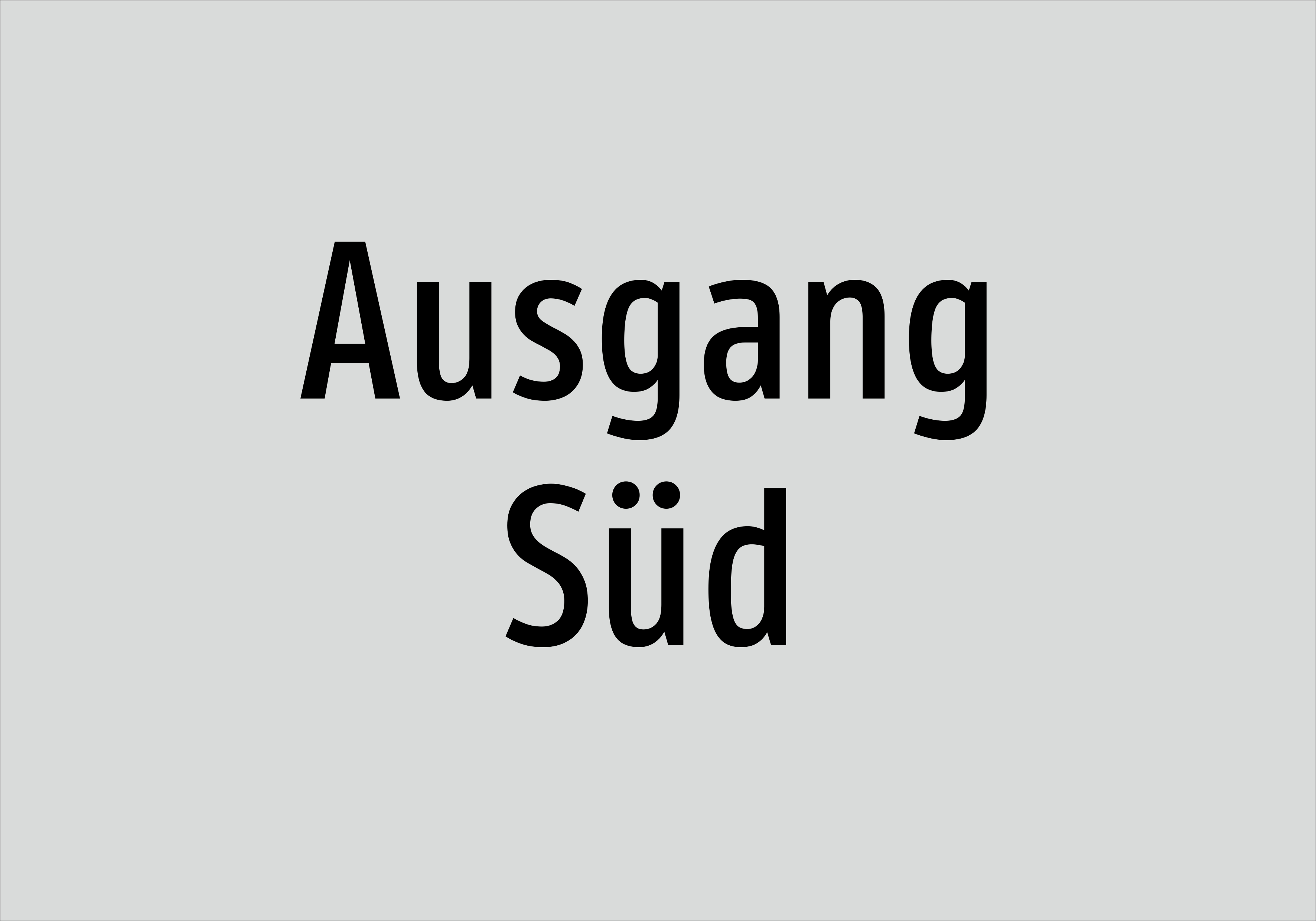 Ausgang Süd - Schild - Produktbild 2