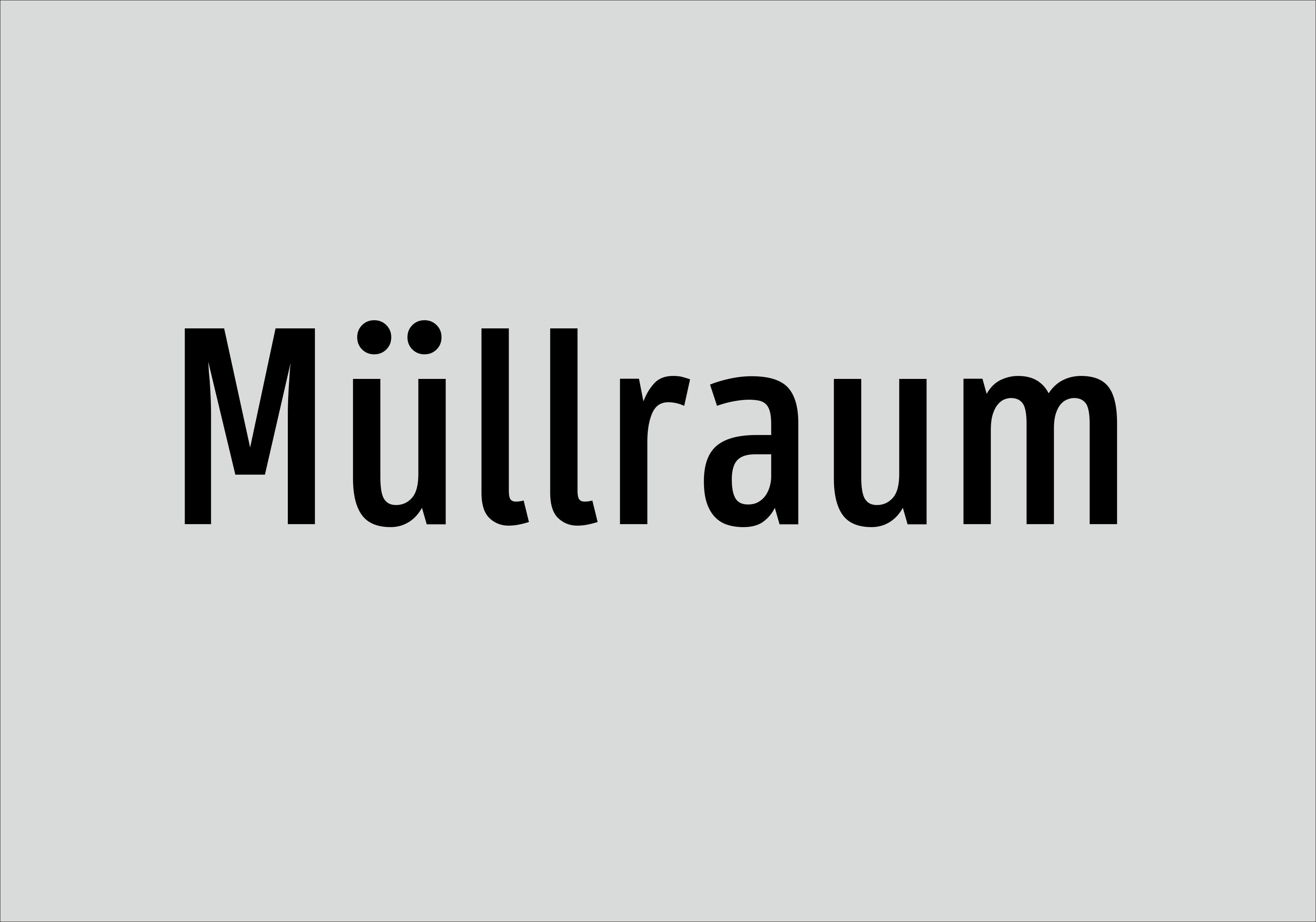 Müllraum - Schild - Produktbild 2