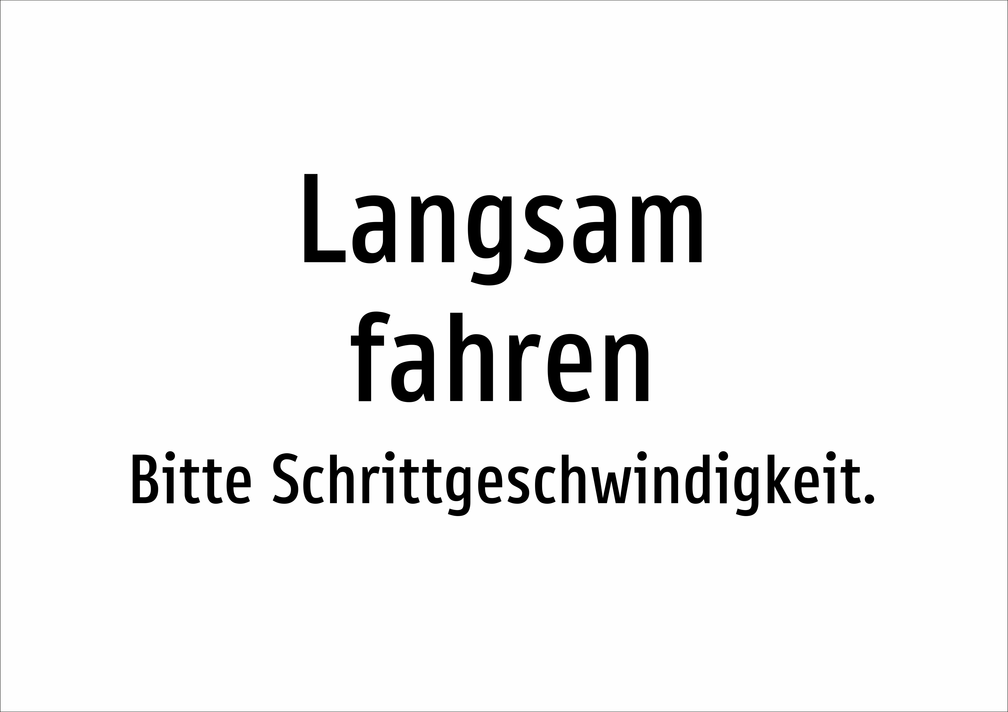 Langsam fahren - Bitte Schrittgeschwindigkeit. - Schild - Produktbild 2