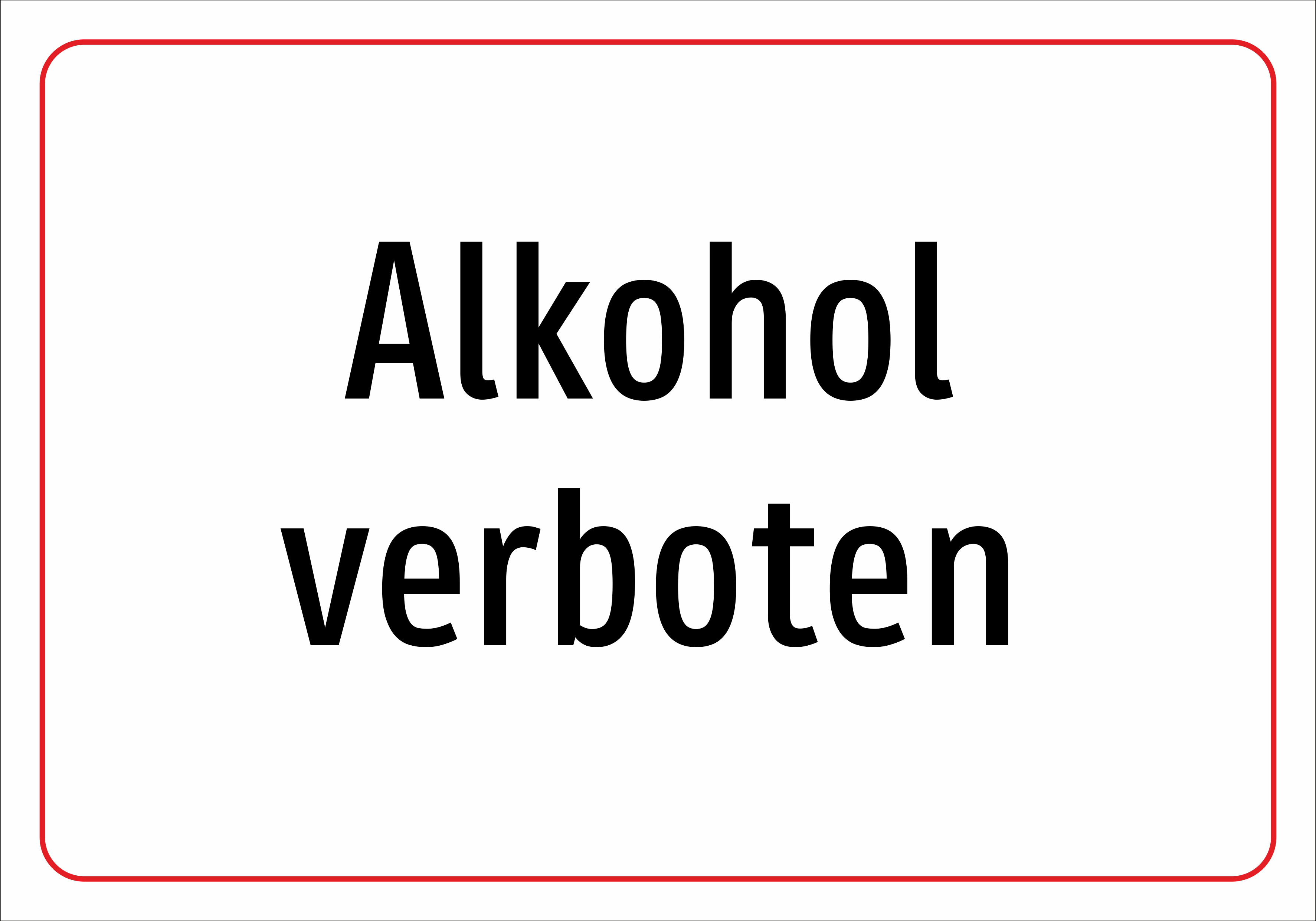 Alkohol verboten - Schild - Produktbild 2