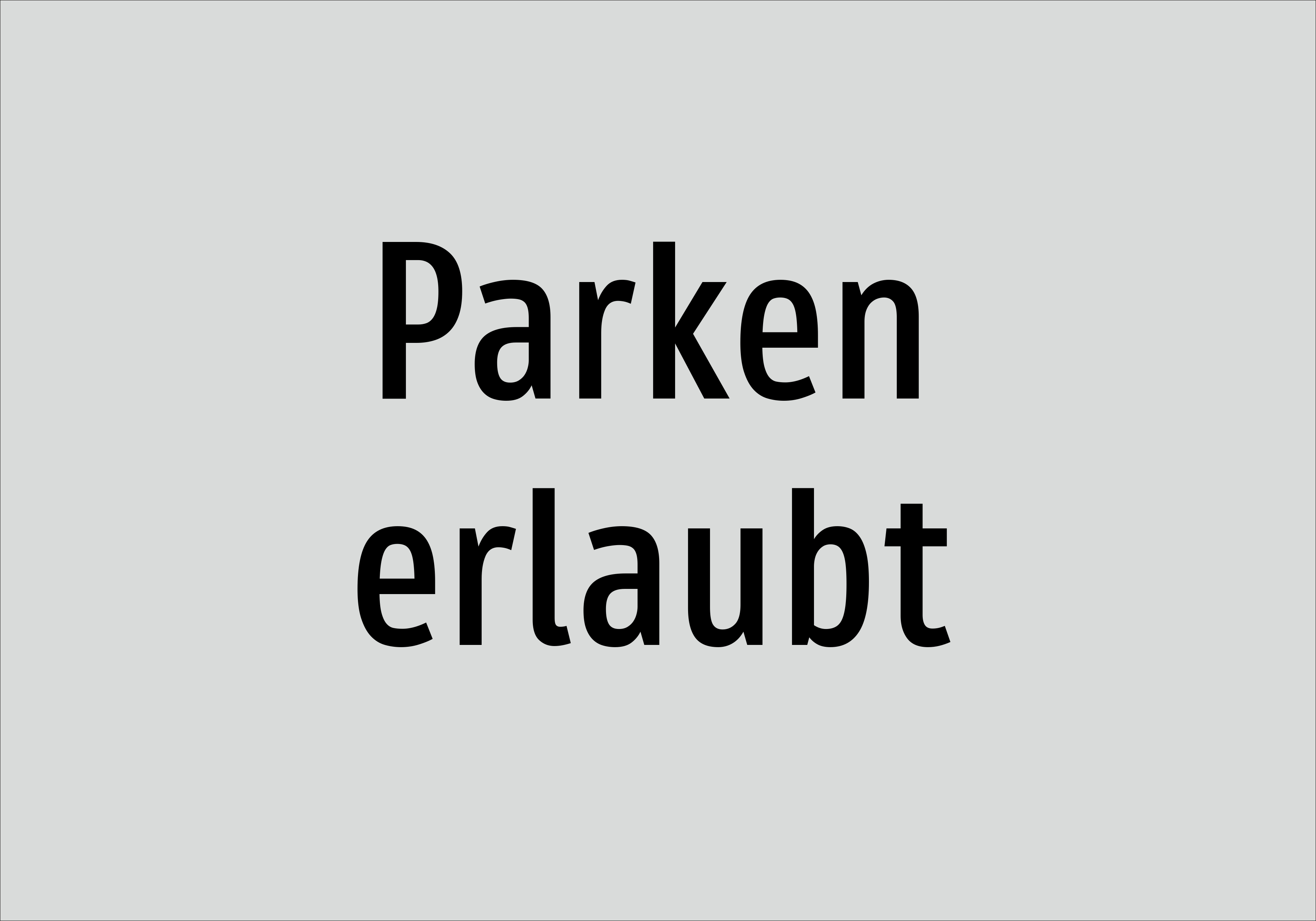 Parken erlaubt - Schild - Produktbild 2