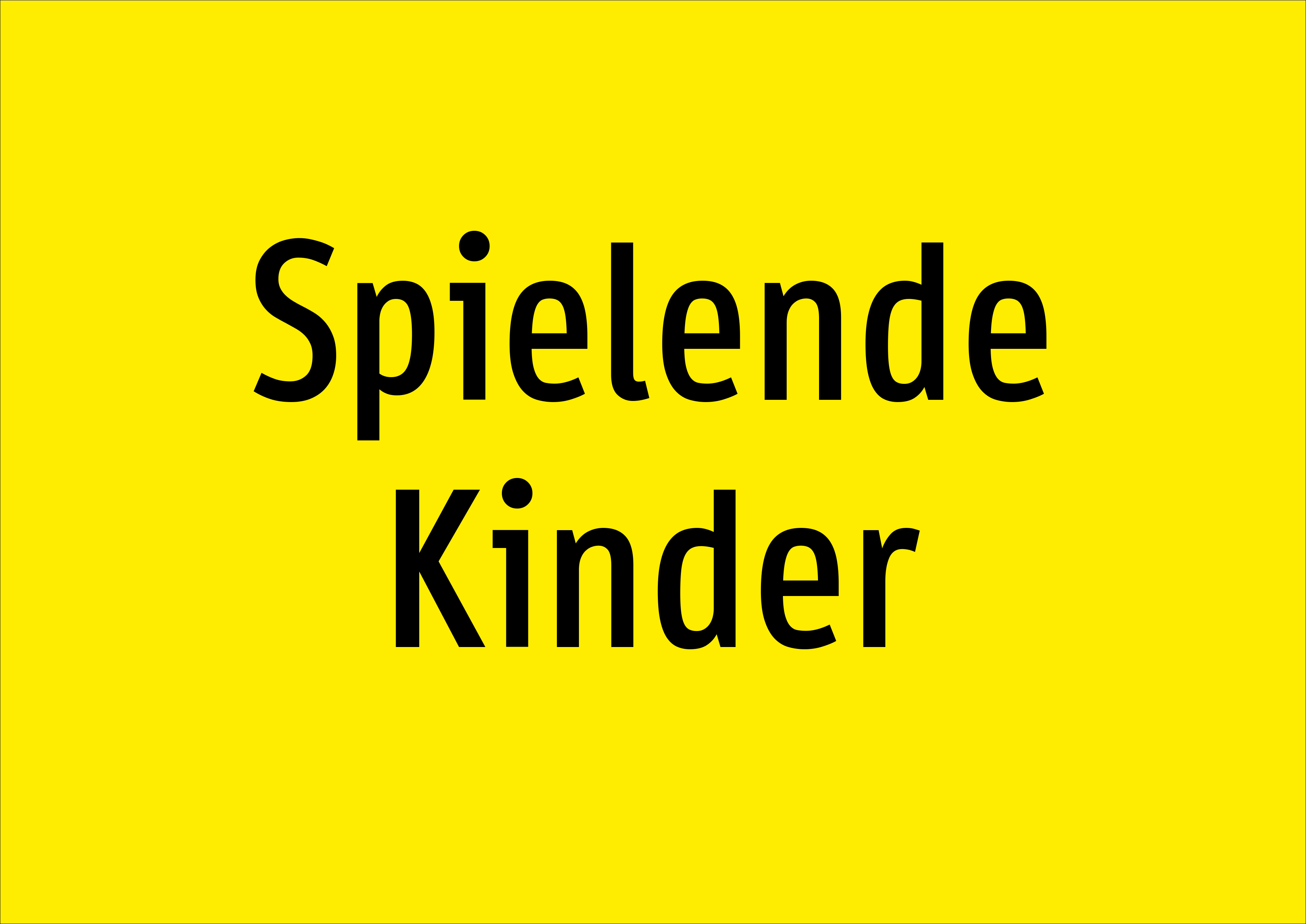 Spielende Kinder - Schild - Produktbild 2