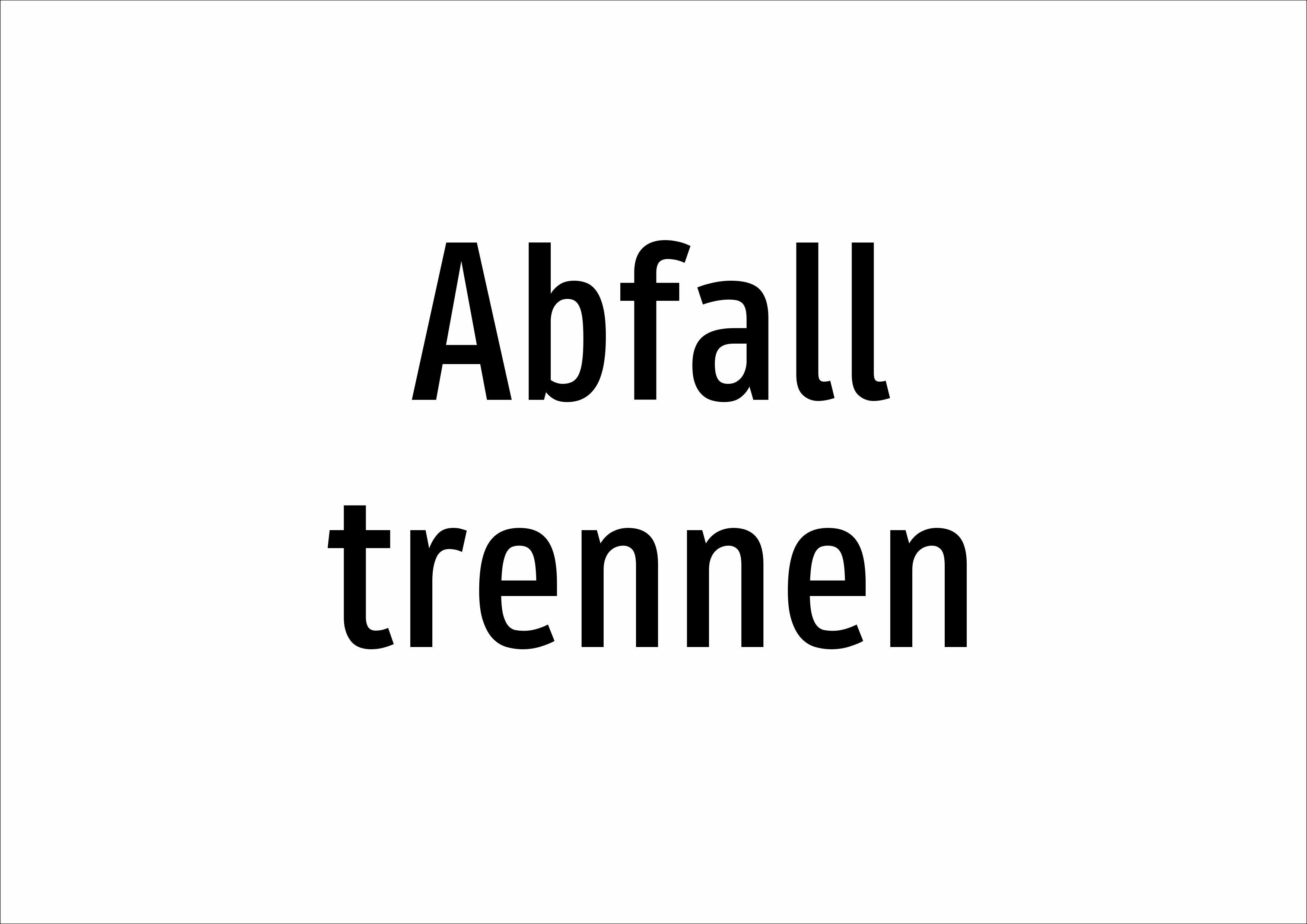Abfall trennen - Schild - Produktbild 2