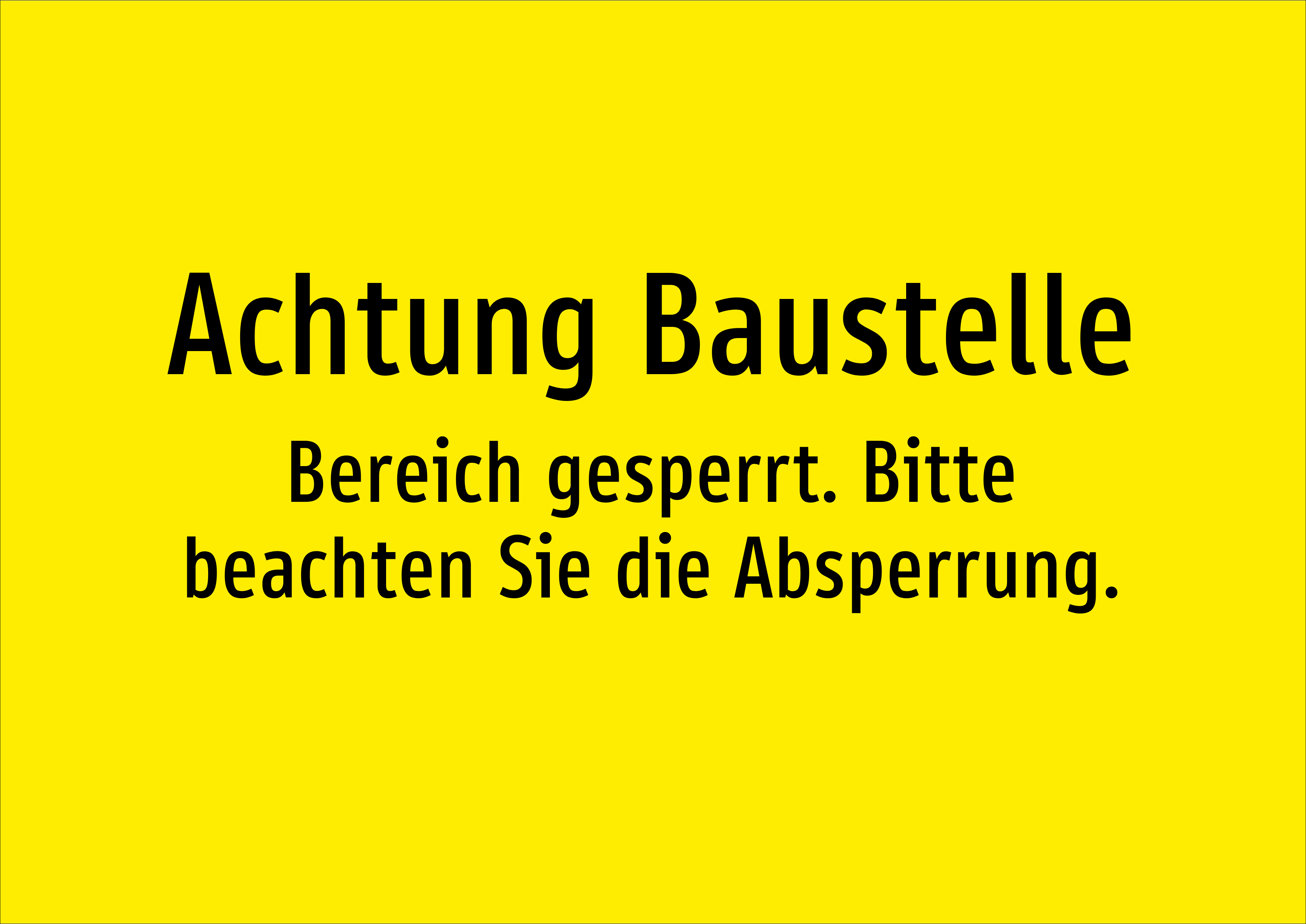 Aluminiumschild A4 – Achtung Quellschutzgebiet, 297x210 Mm, 2 Mm Stark, UV-beständig