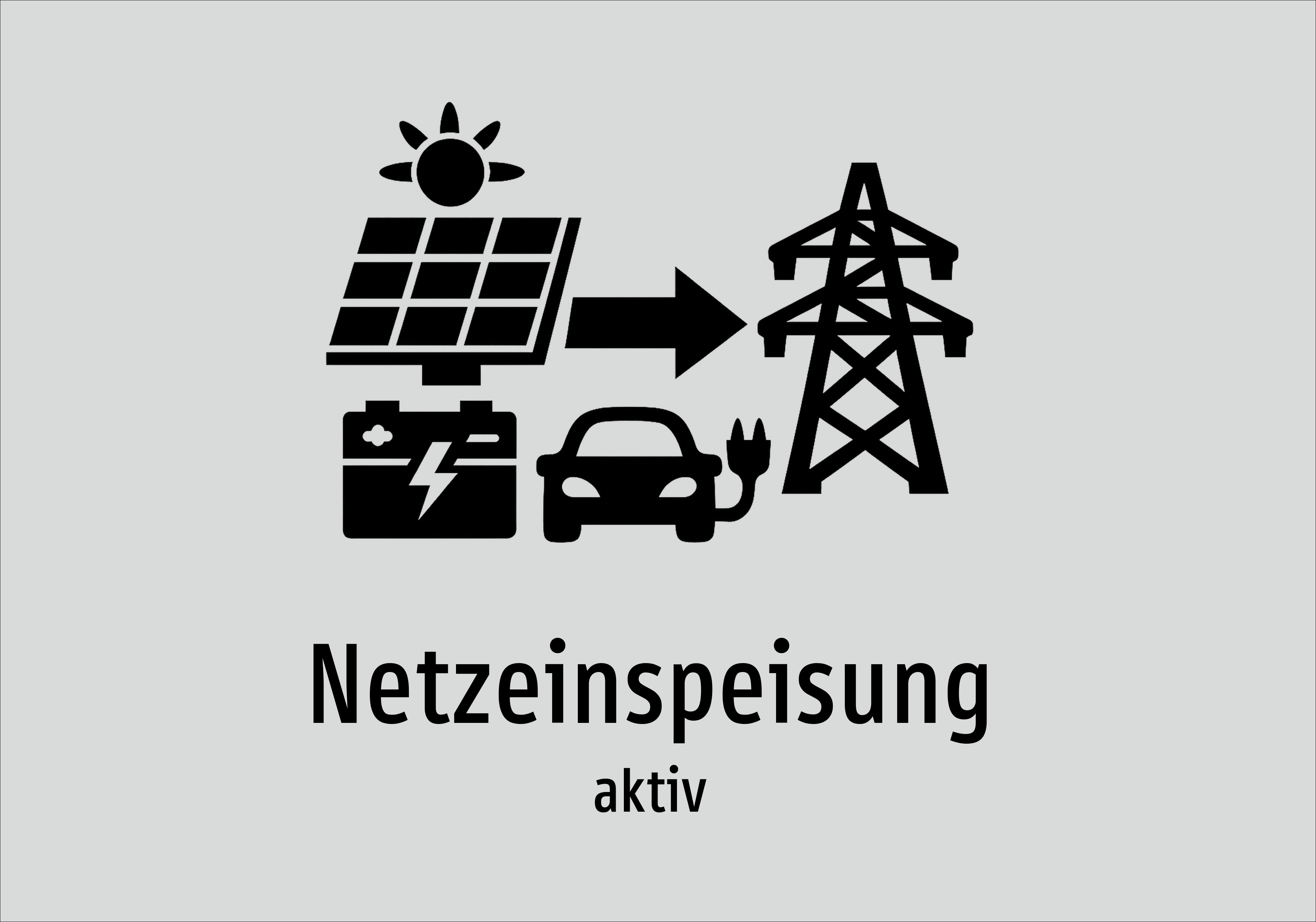 Notstrom - Energieversorgung Aluminiumschild A5 (210x148 Mm) – Nur Text, Ohne Grafik, 2 Mm Stark, Wetterfest