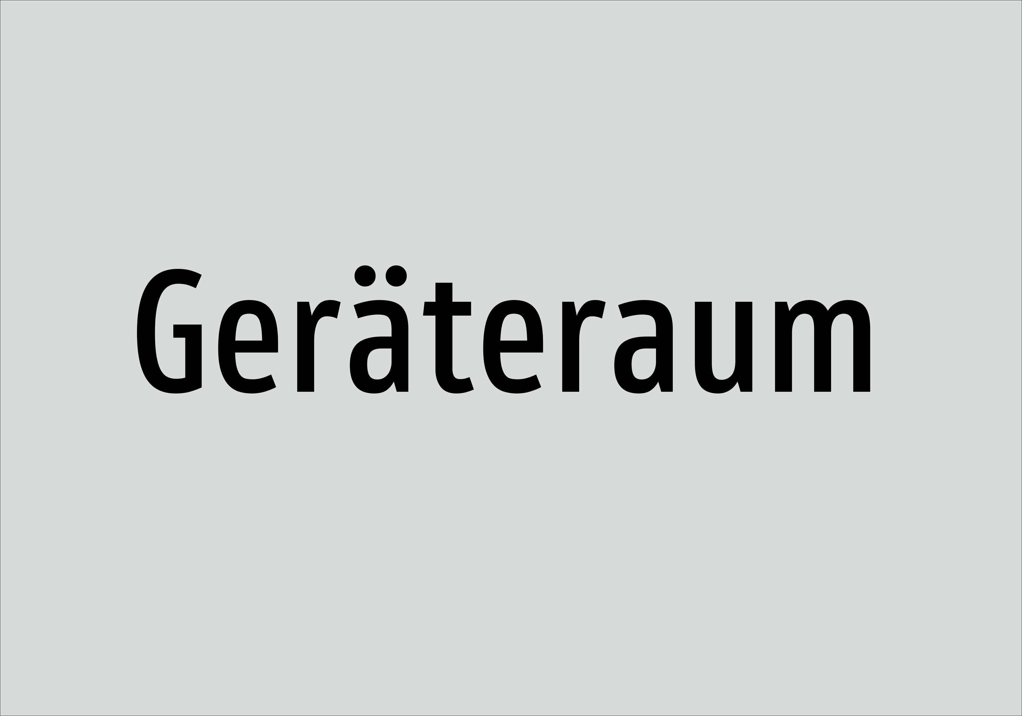 Geräteraum - Schild - Produktbild 2