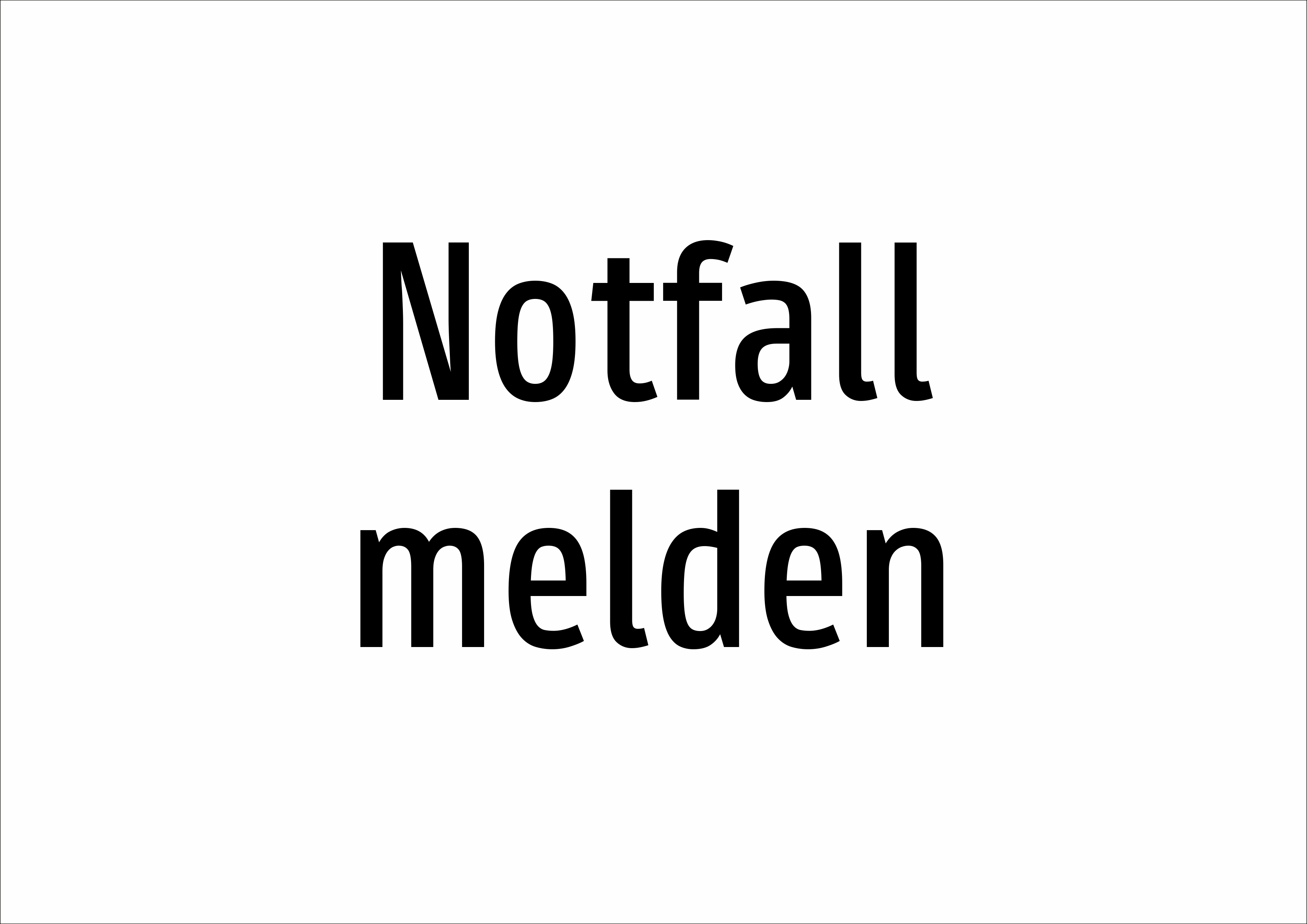 Notfall melden - Schild - Produktbild 2