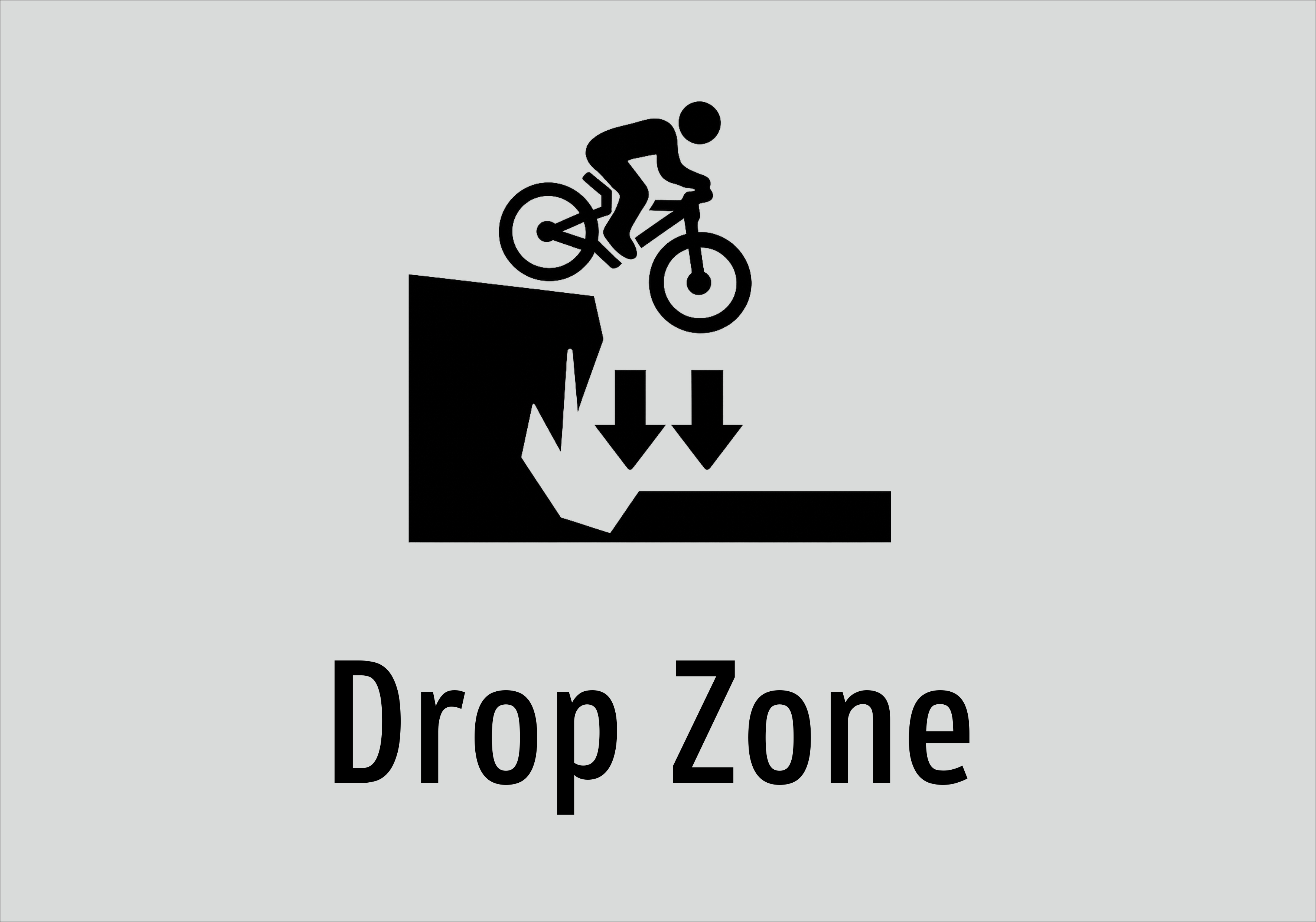 Drop Zone - Schild