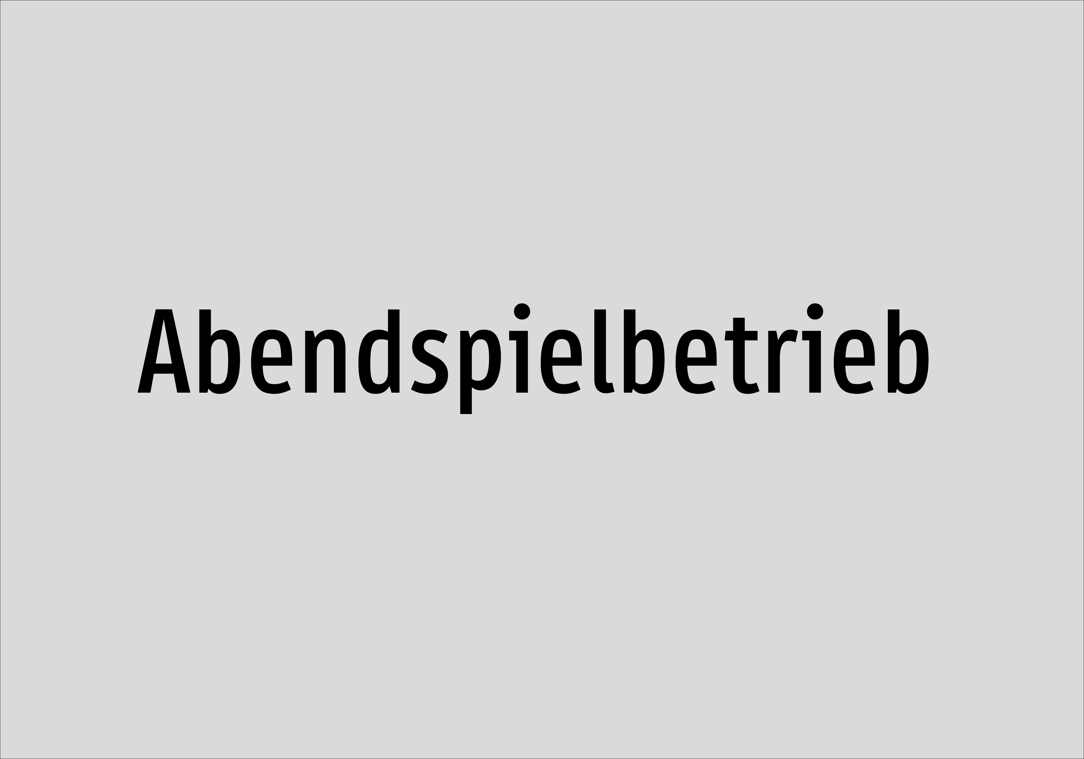 Abendspielbetrieb - Schild - Produktbild 2