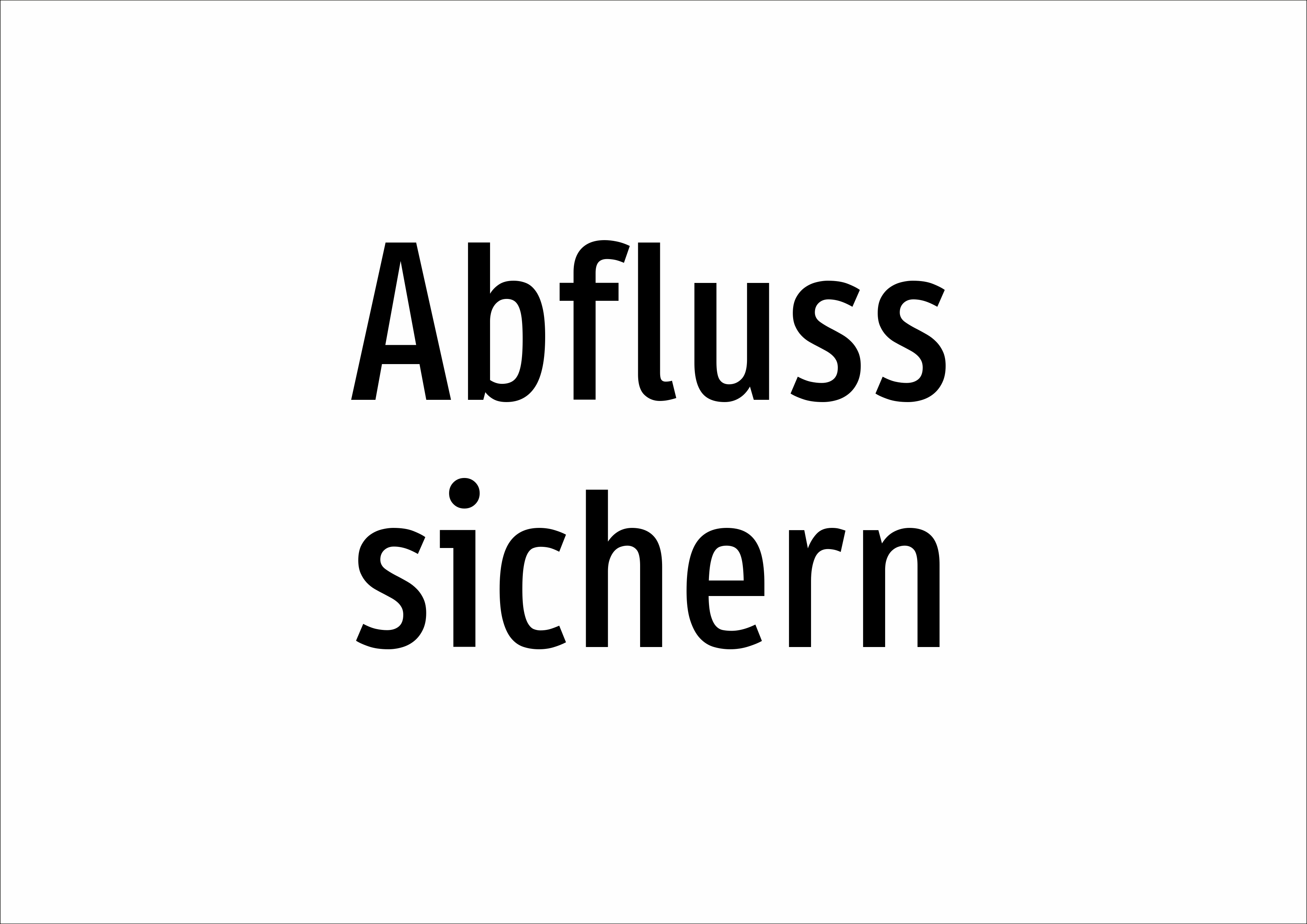 Abfluss sichern - Schild - Produktbild 2