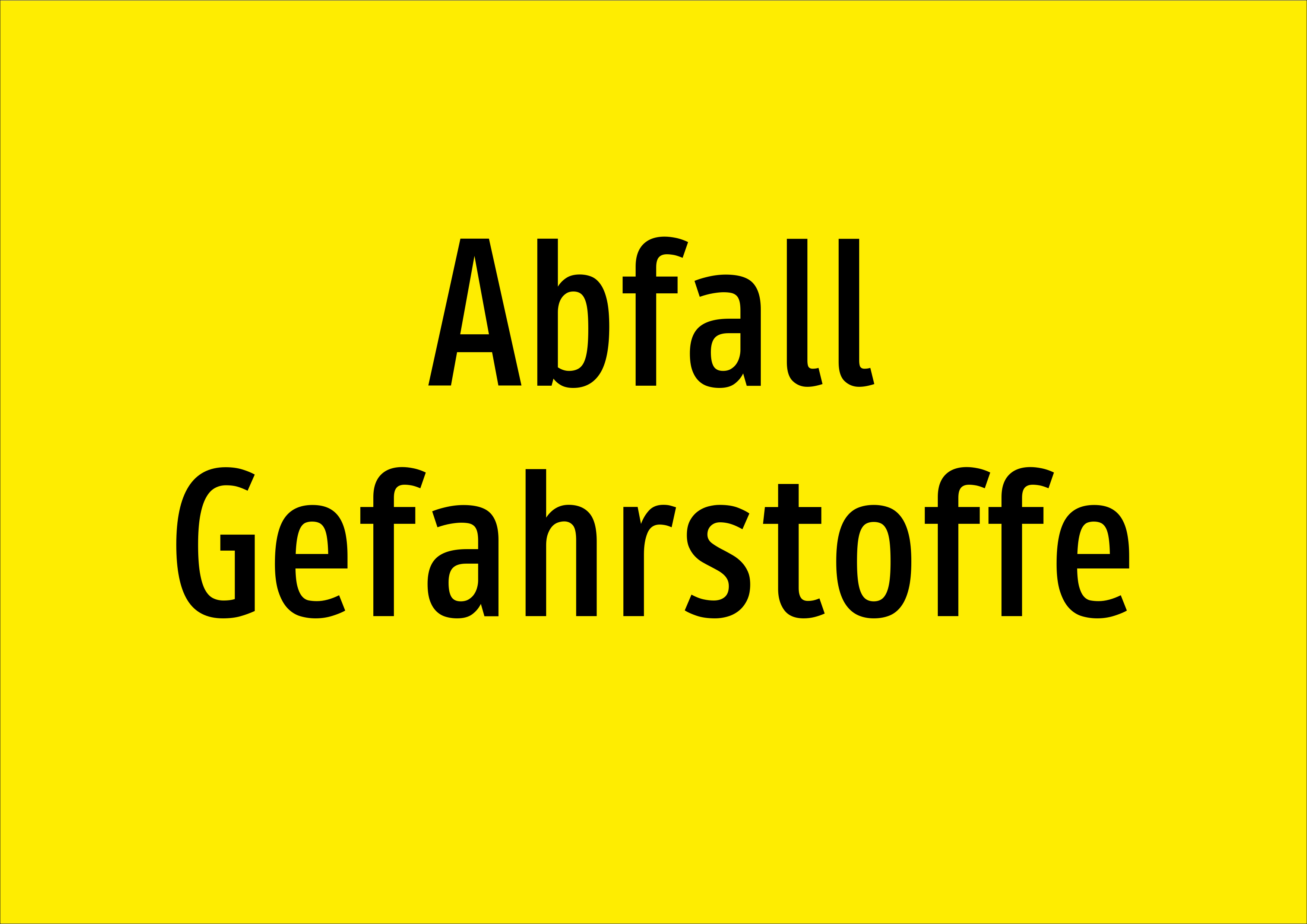 Abfall Gefahrstoffe - Schild - Produktbild 2