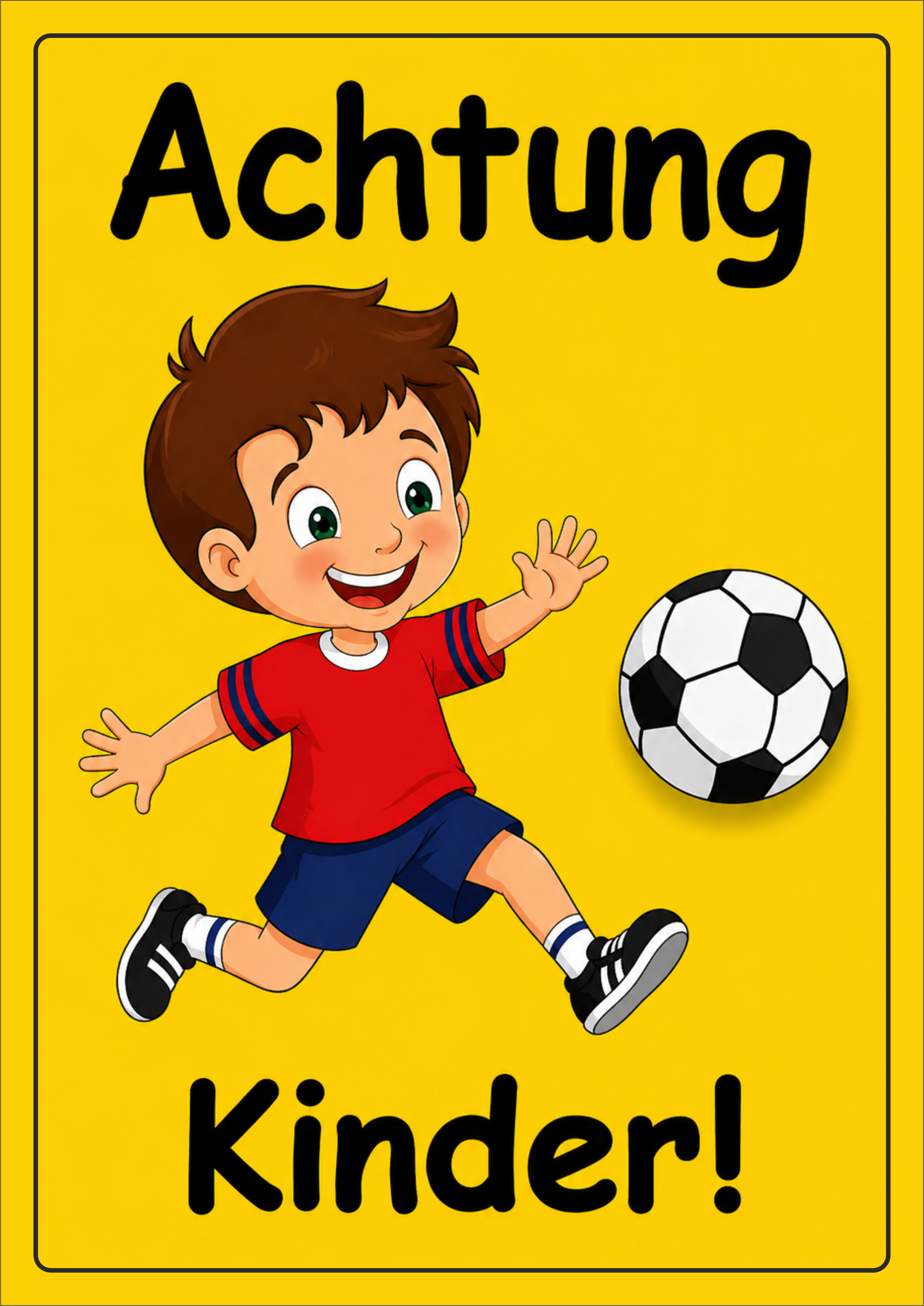 Achtung Kinder - Schild