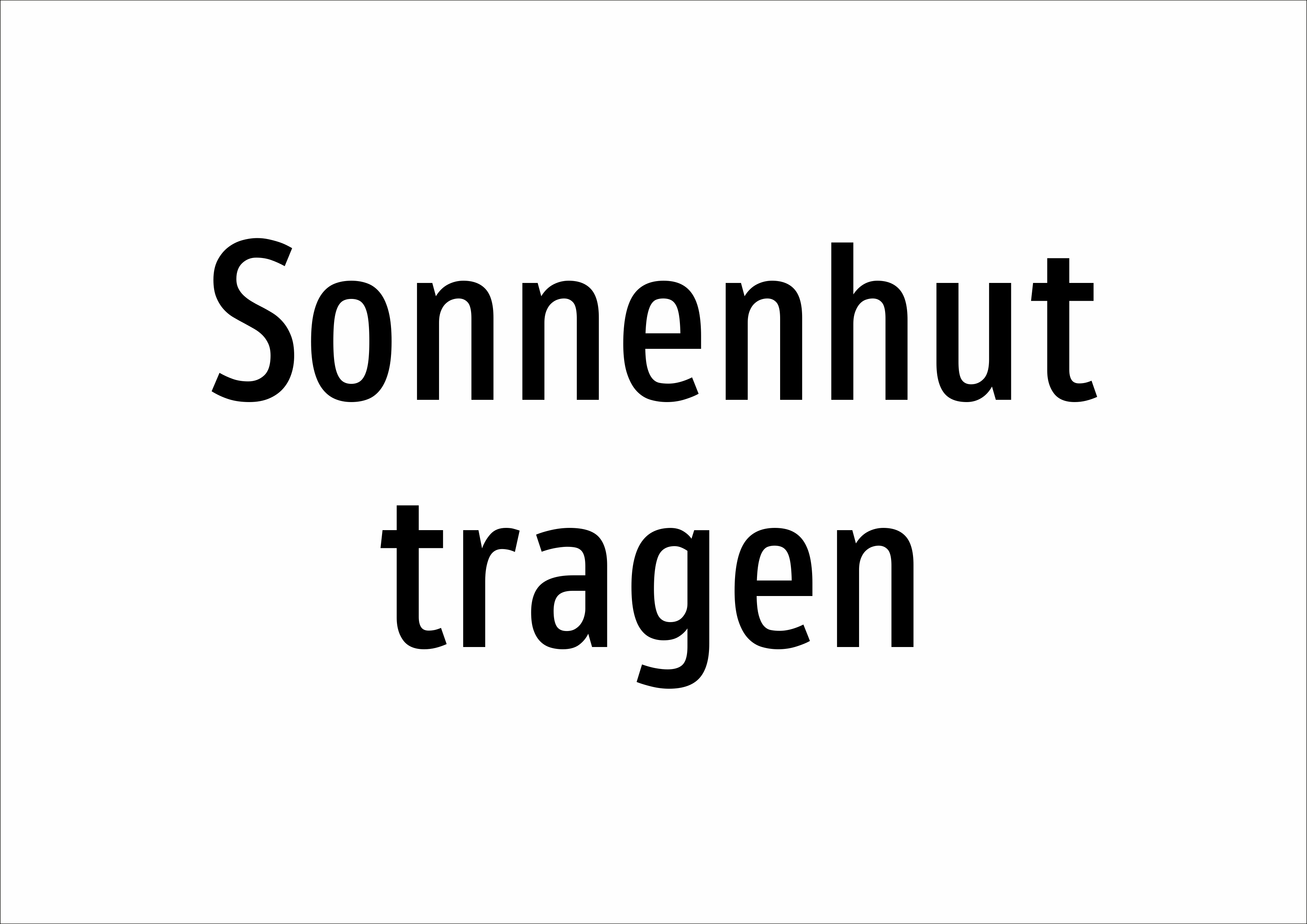 Sonnenhut tragen - Schild - Produktbild 2