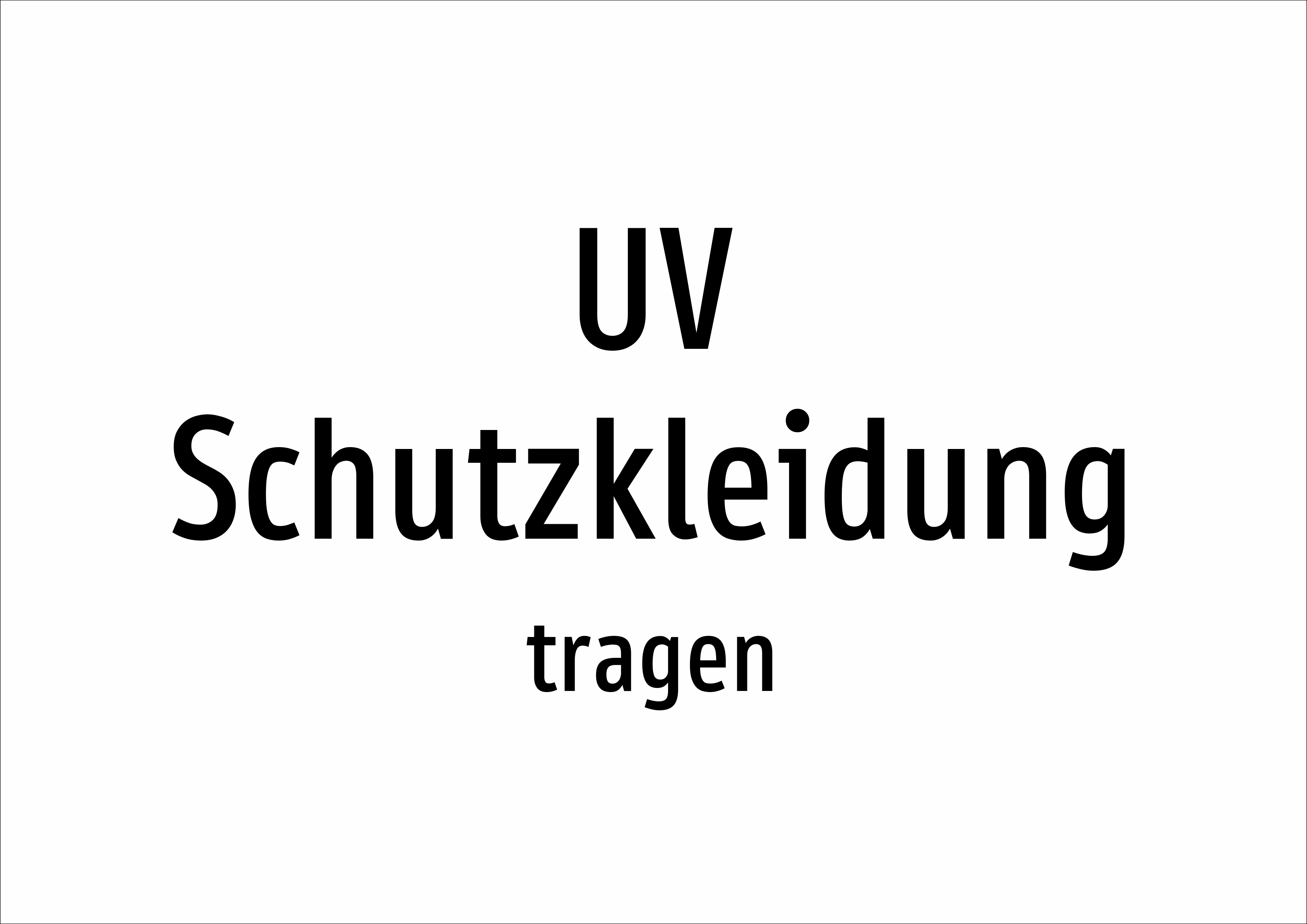 UV Schutzkleidung - tragen - Schild - Produktbild 2