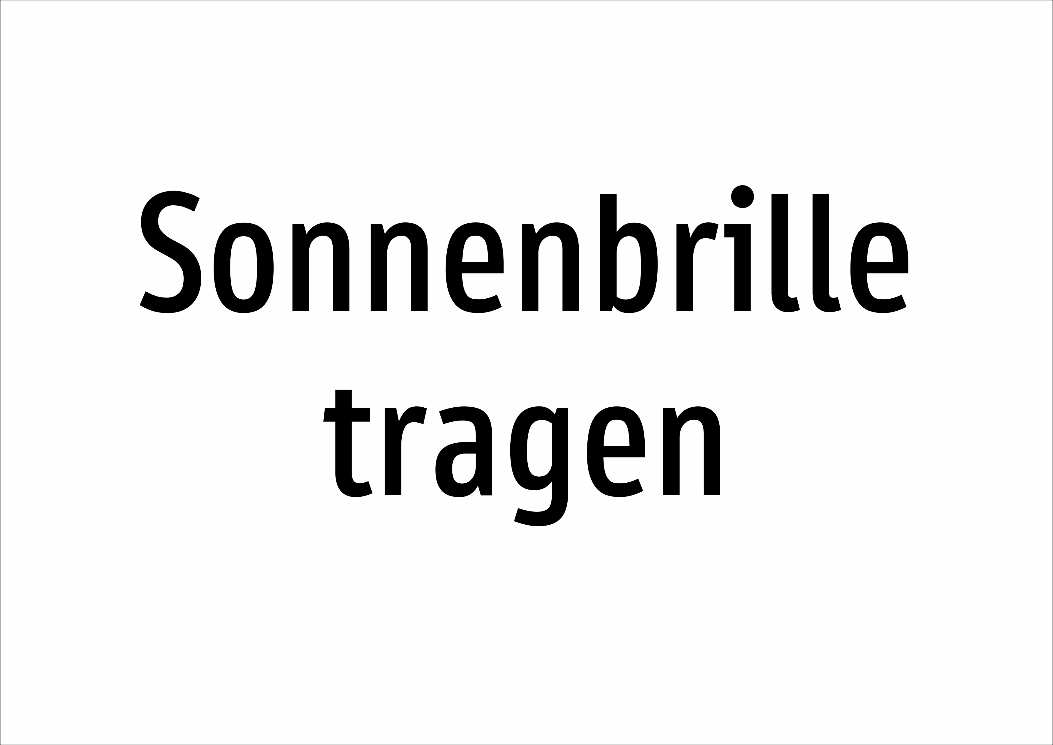 Sonnenbrille tragen - Schild - Produktbild 2