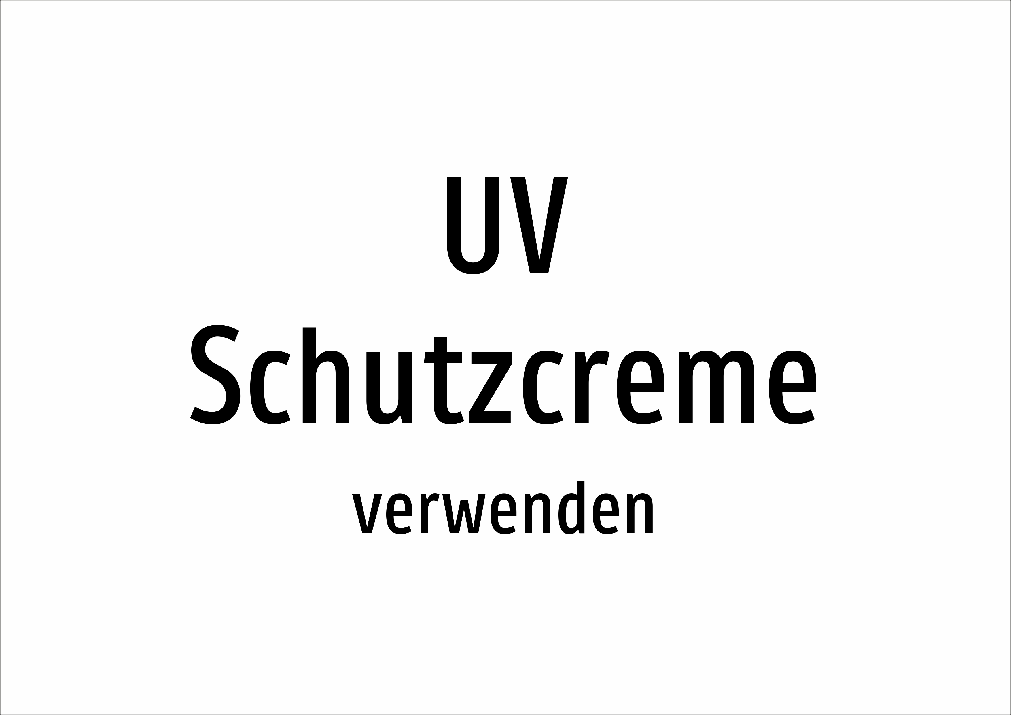 UV Schutzcreme - verwenden - Schild - Produktbild 2