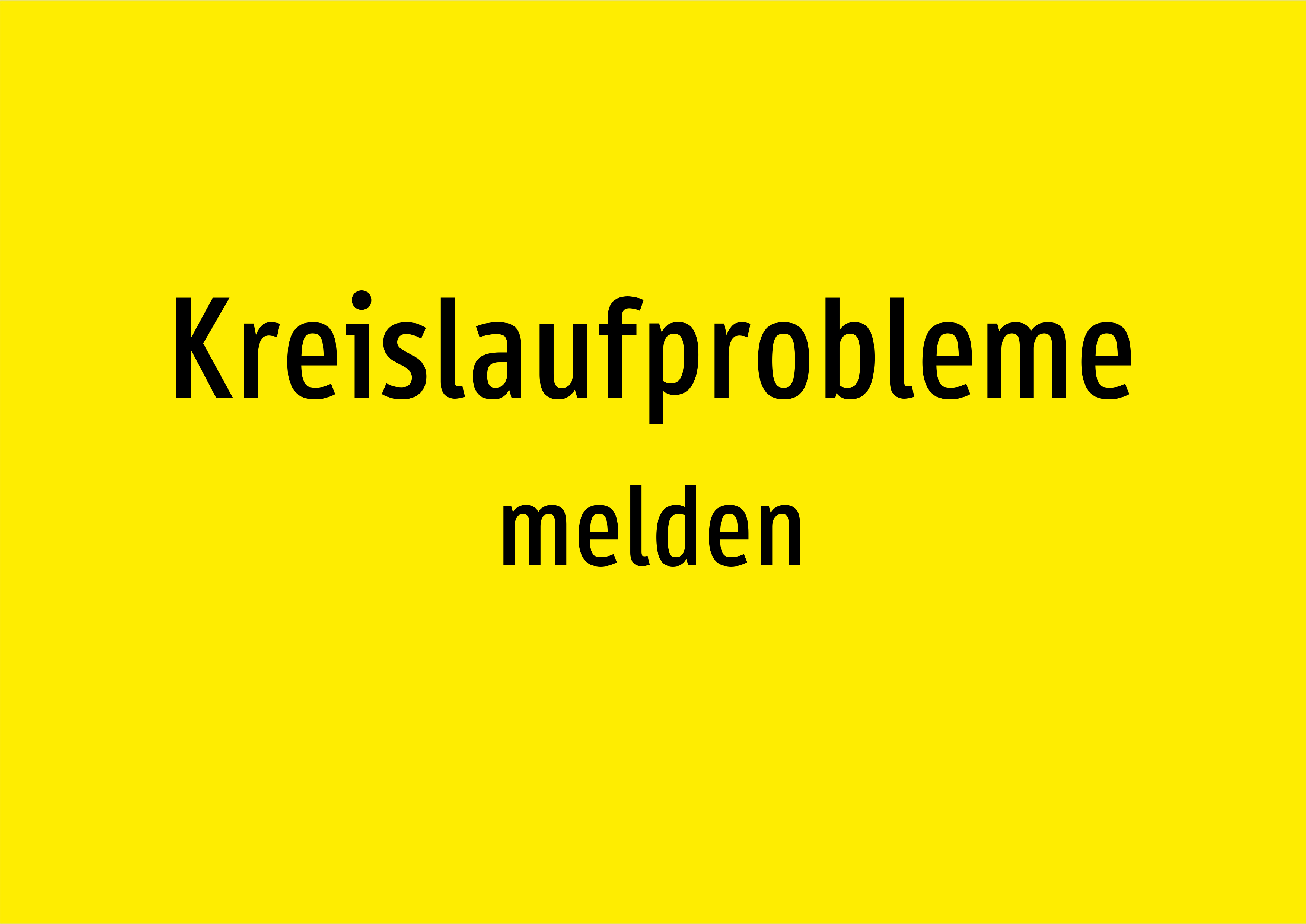 Kreislaufprobleme - melden - Schild - Produktbild 2