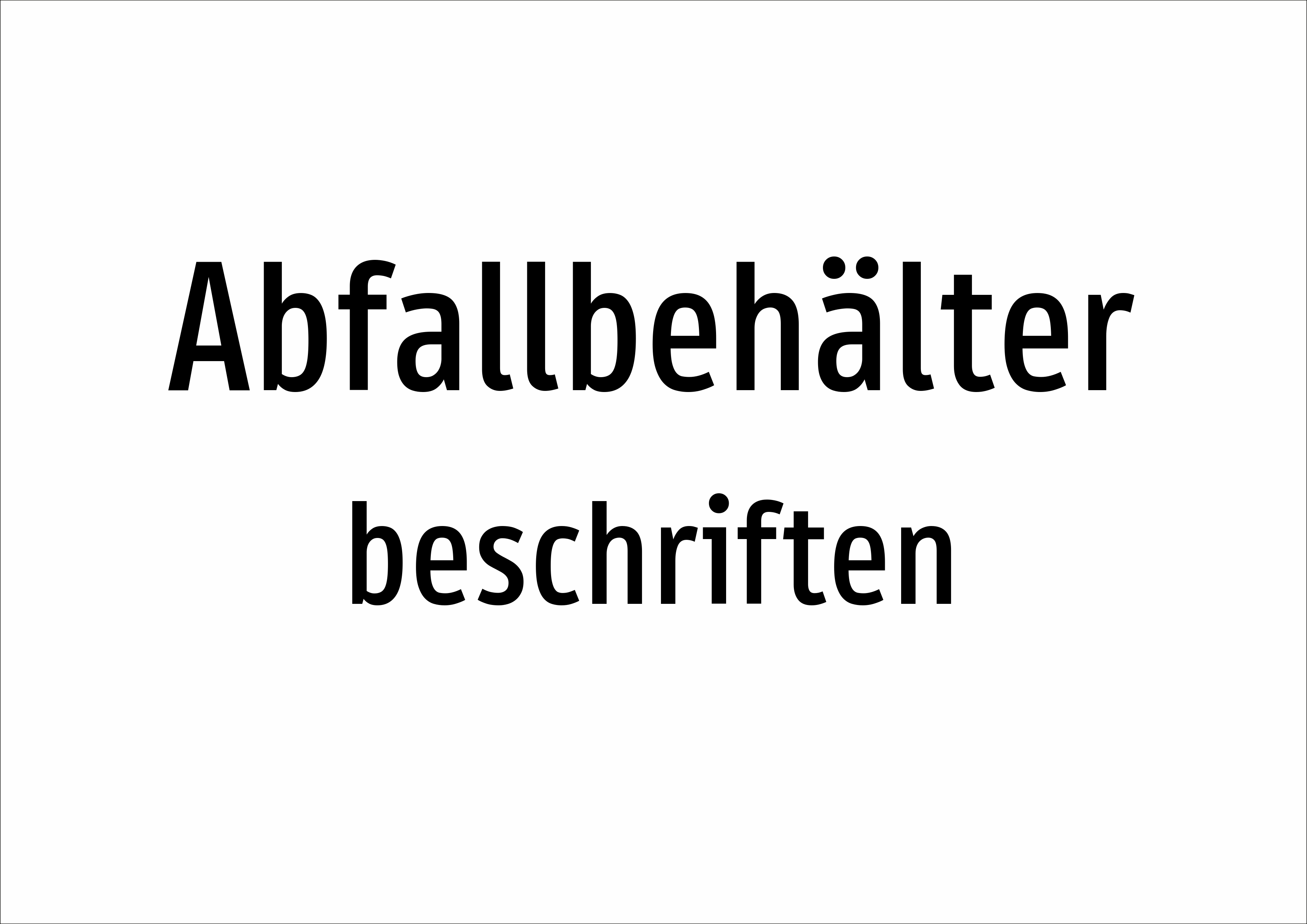 Abfallbehälter - beschriften - Schild - Produktbild 2
