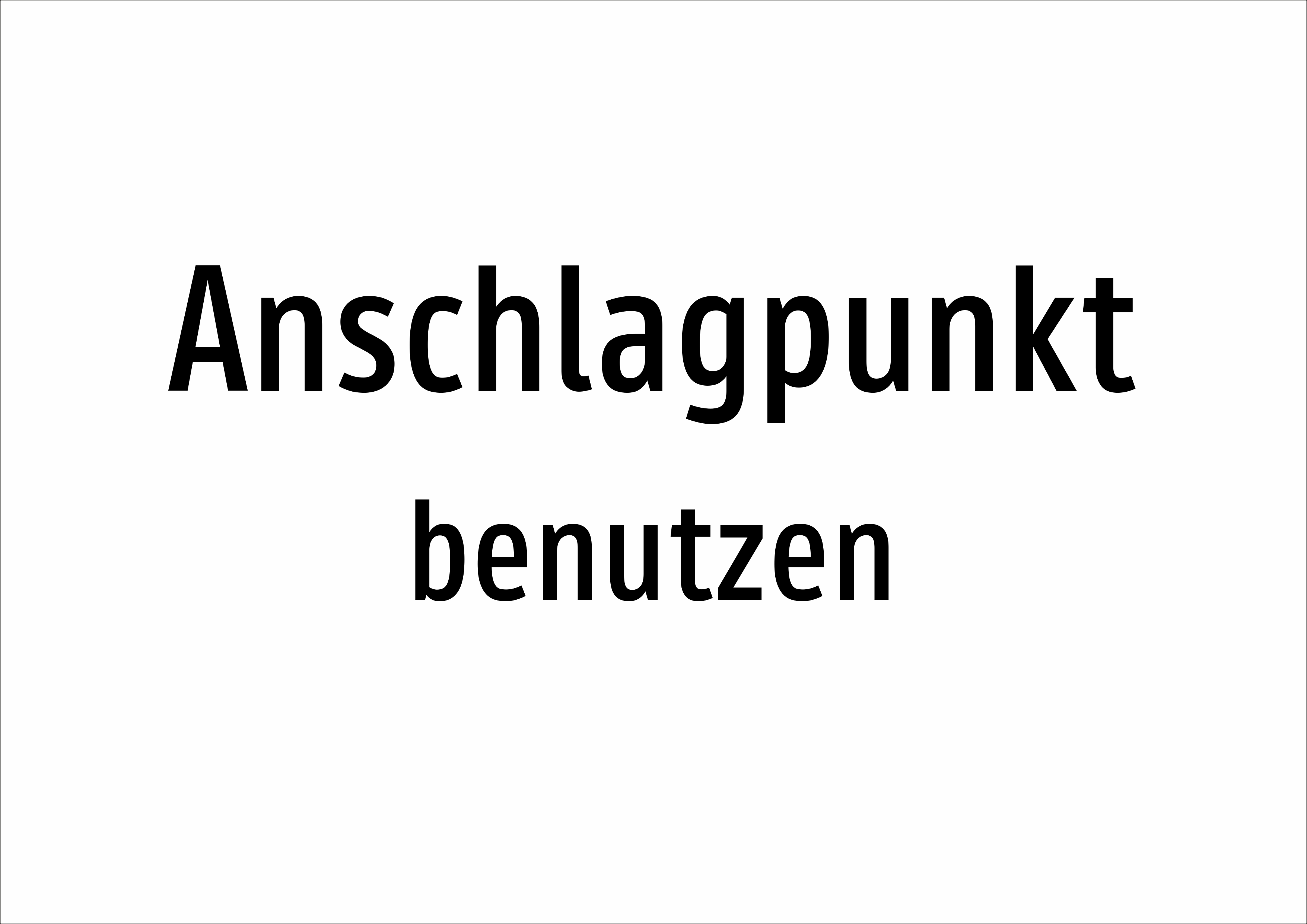 Anschlagpunkt - benutzen - Schild - Produktbild 2