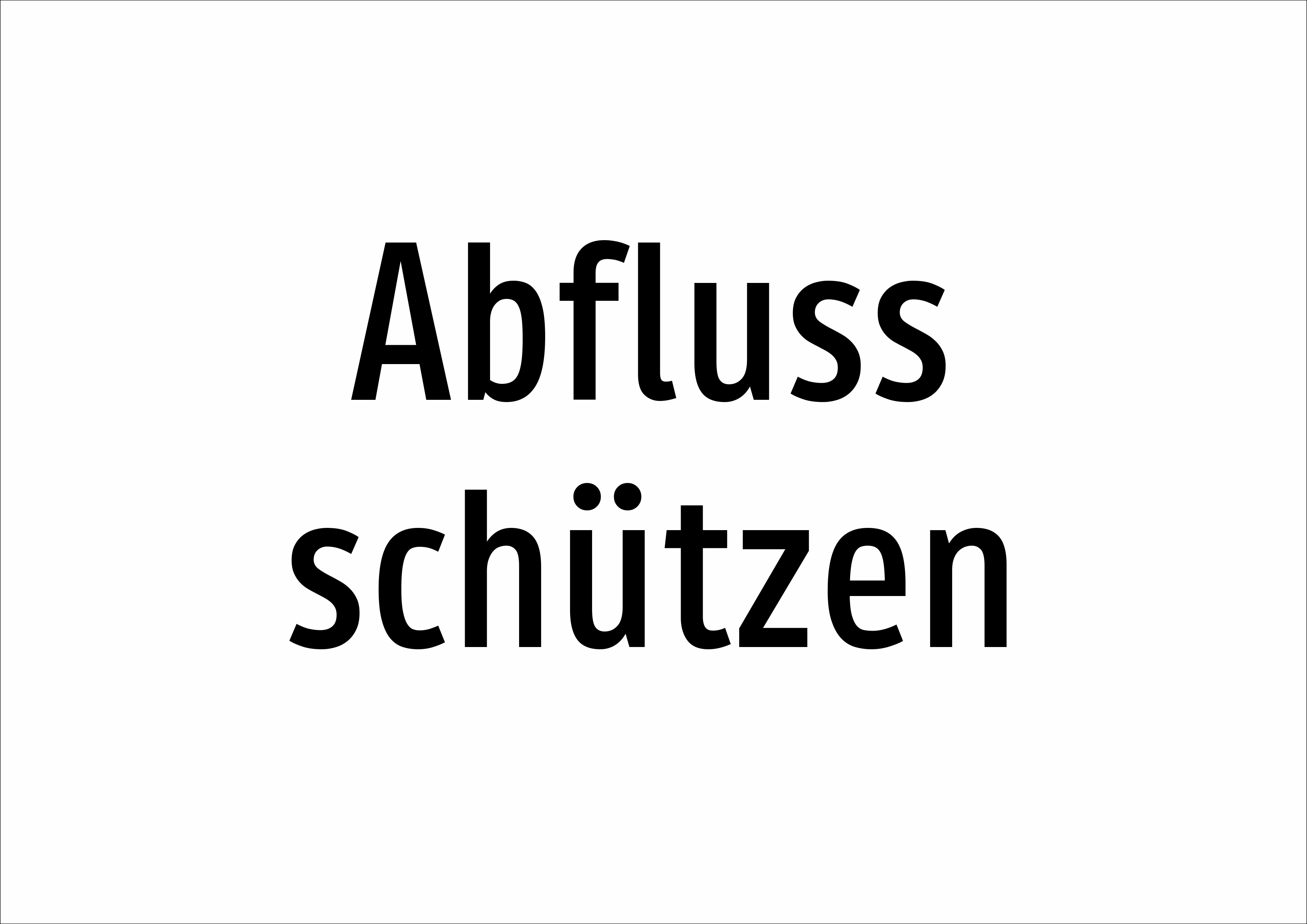 Abfluss schützen - Schild - Produktbild 2