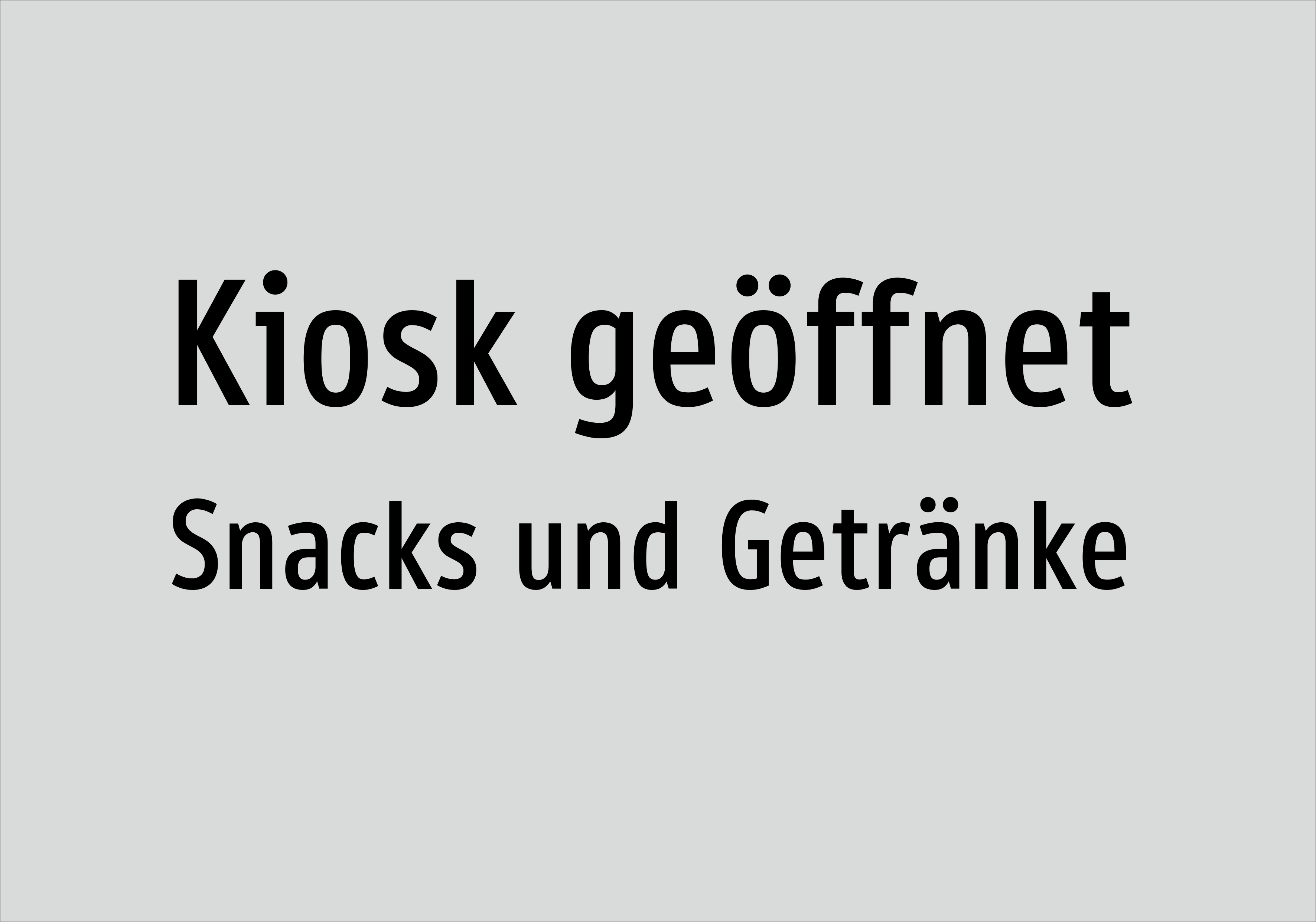 Kiosk geöffnet - Snacks und Getränke - Schild - Produktbild 2