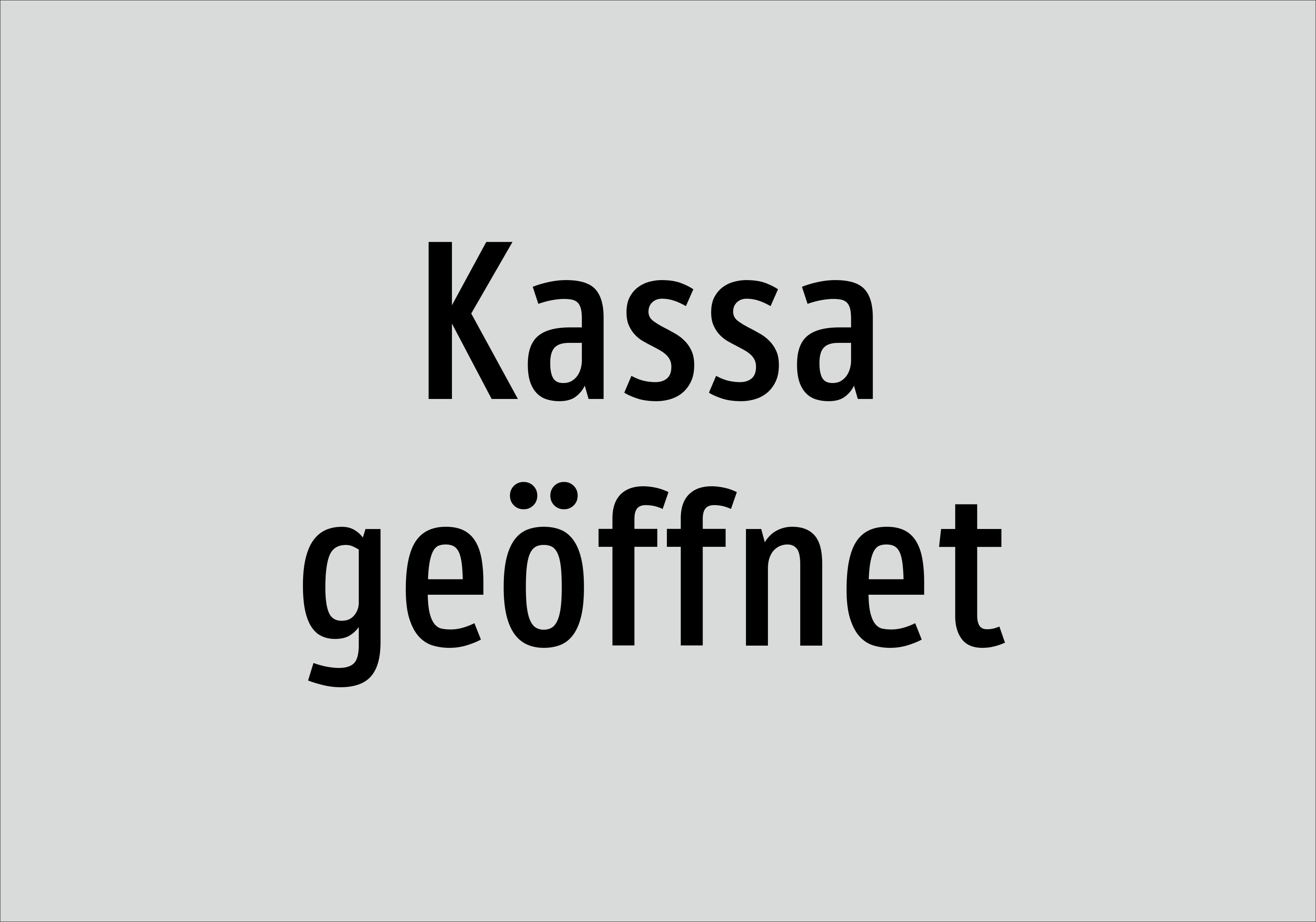 Kassa geöffnet - Schild - Produktbild 2