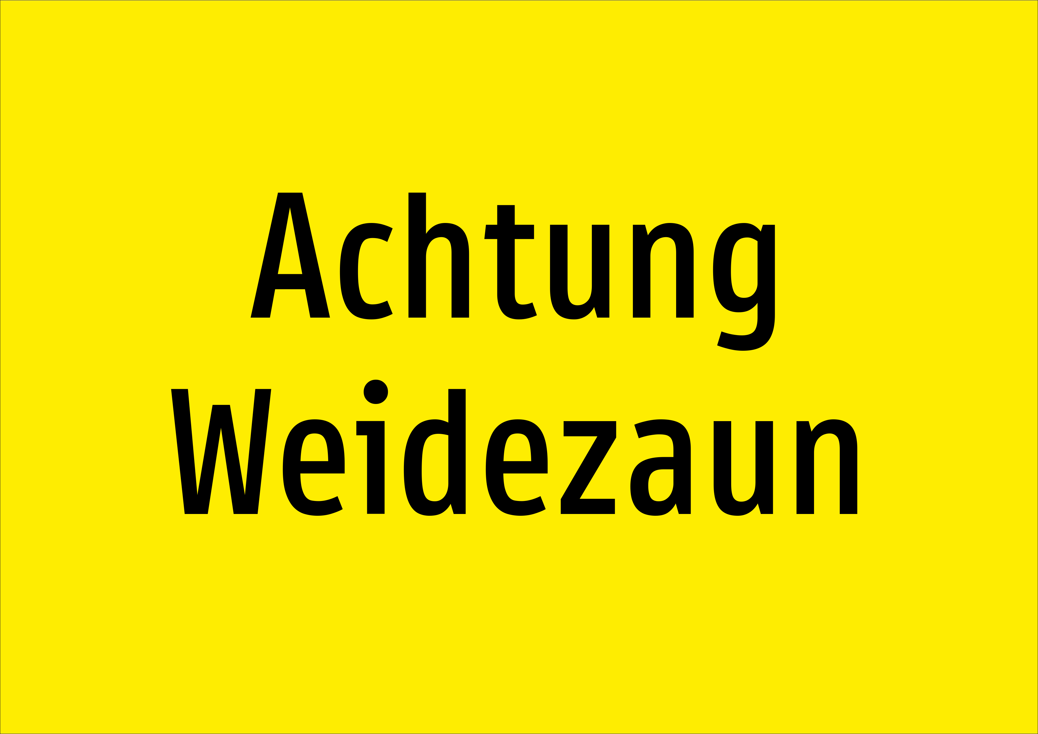 Achtung Weidezaun - Schild - Produktbild 2