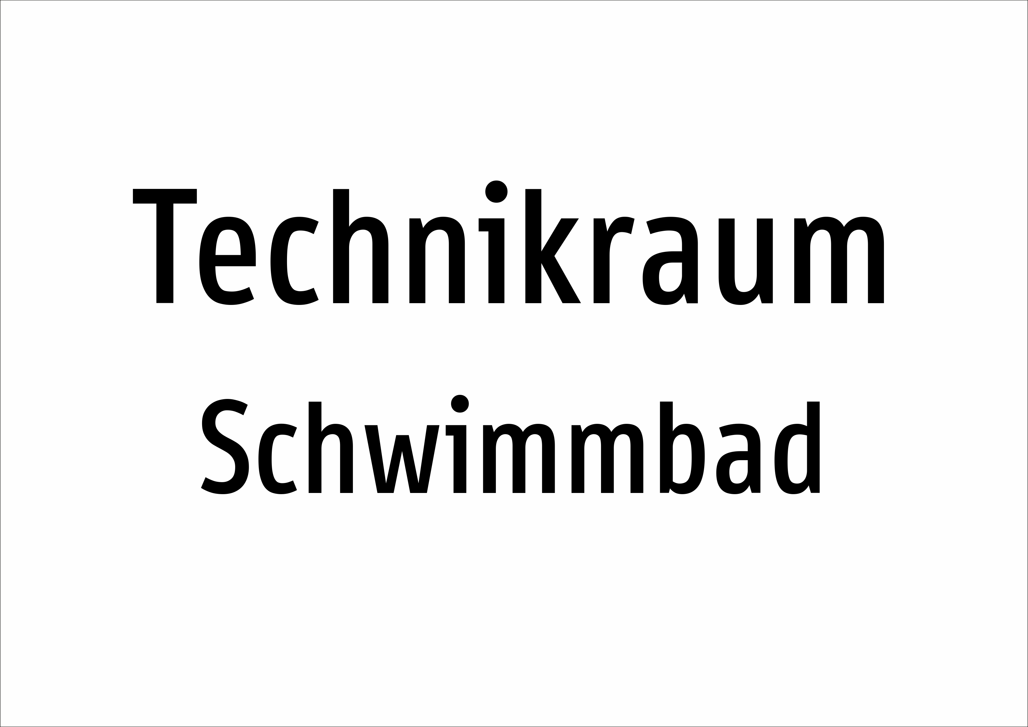 Technikraum - Schwimmbad - Schild - Produktbild 2
