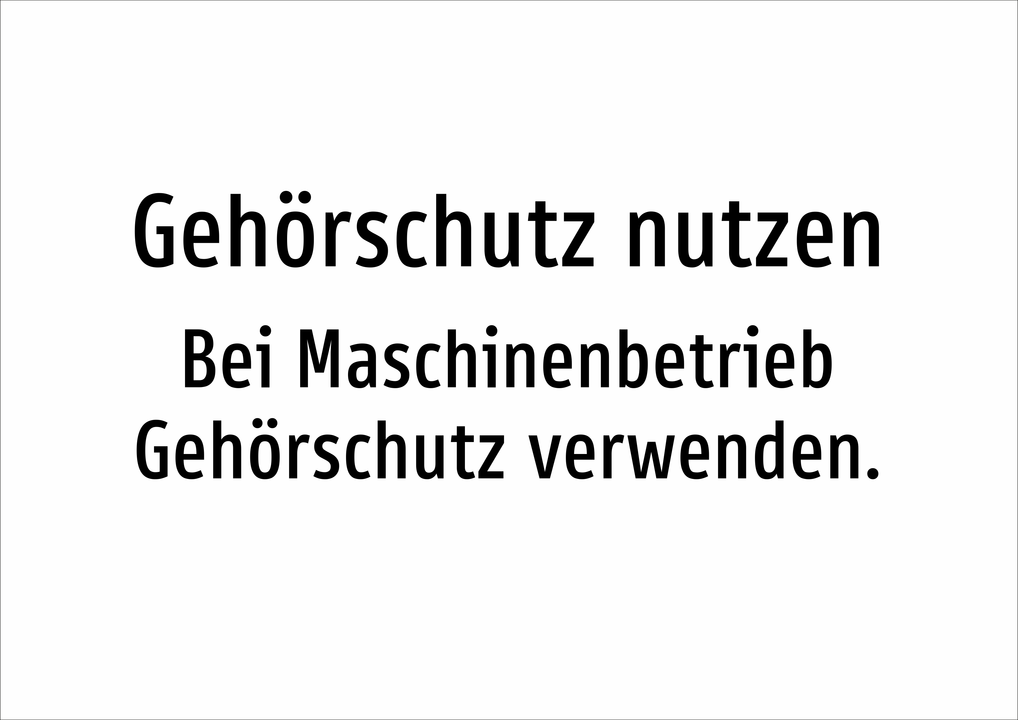 Gehörschutz nutzen - Bei Maschinenbetrieb Gehörschutz verwenden. - Schild - Produktbild 2