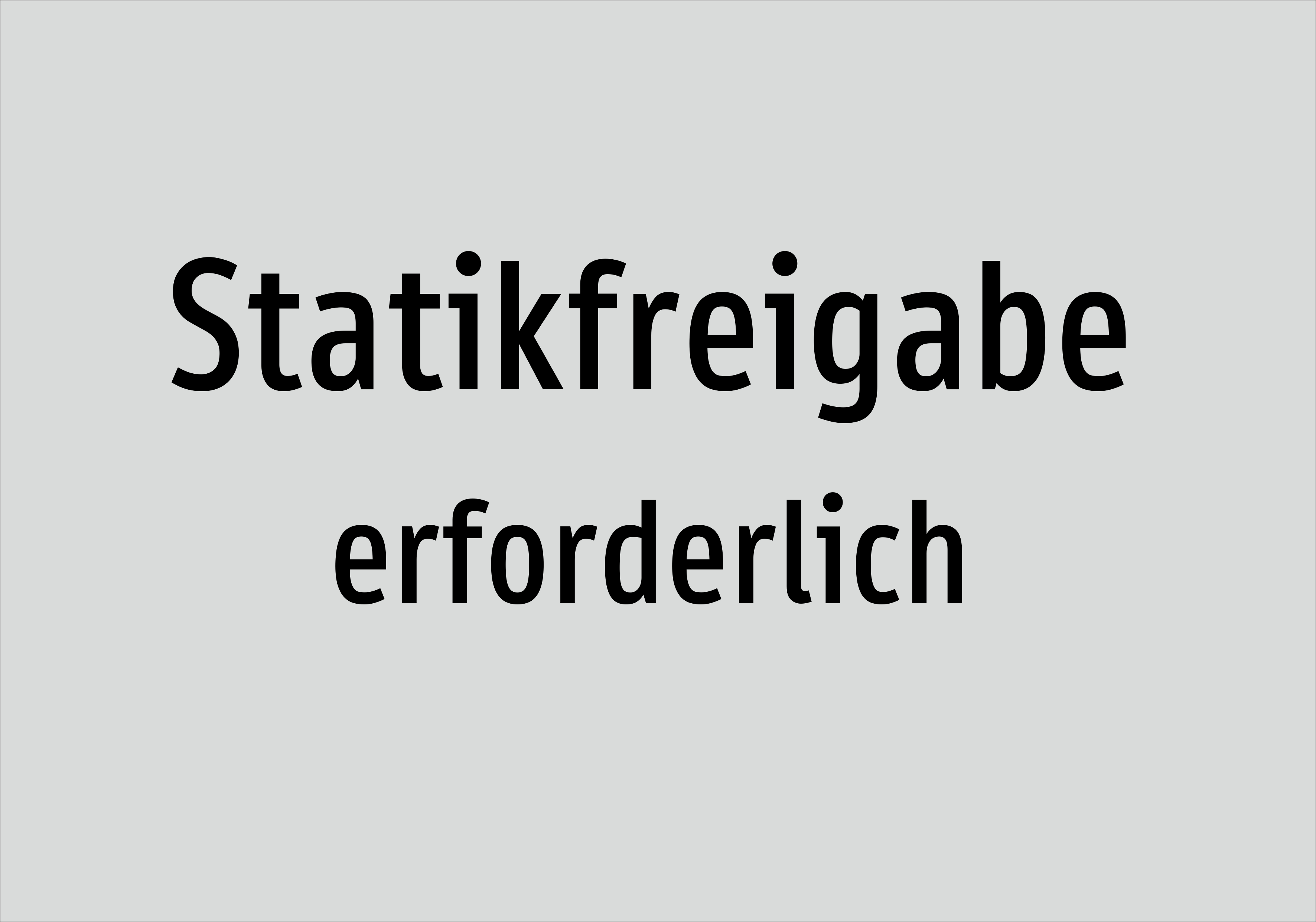 Statikfreigabe - erforderlich - Schild - Produktbild 2