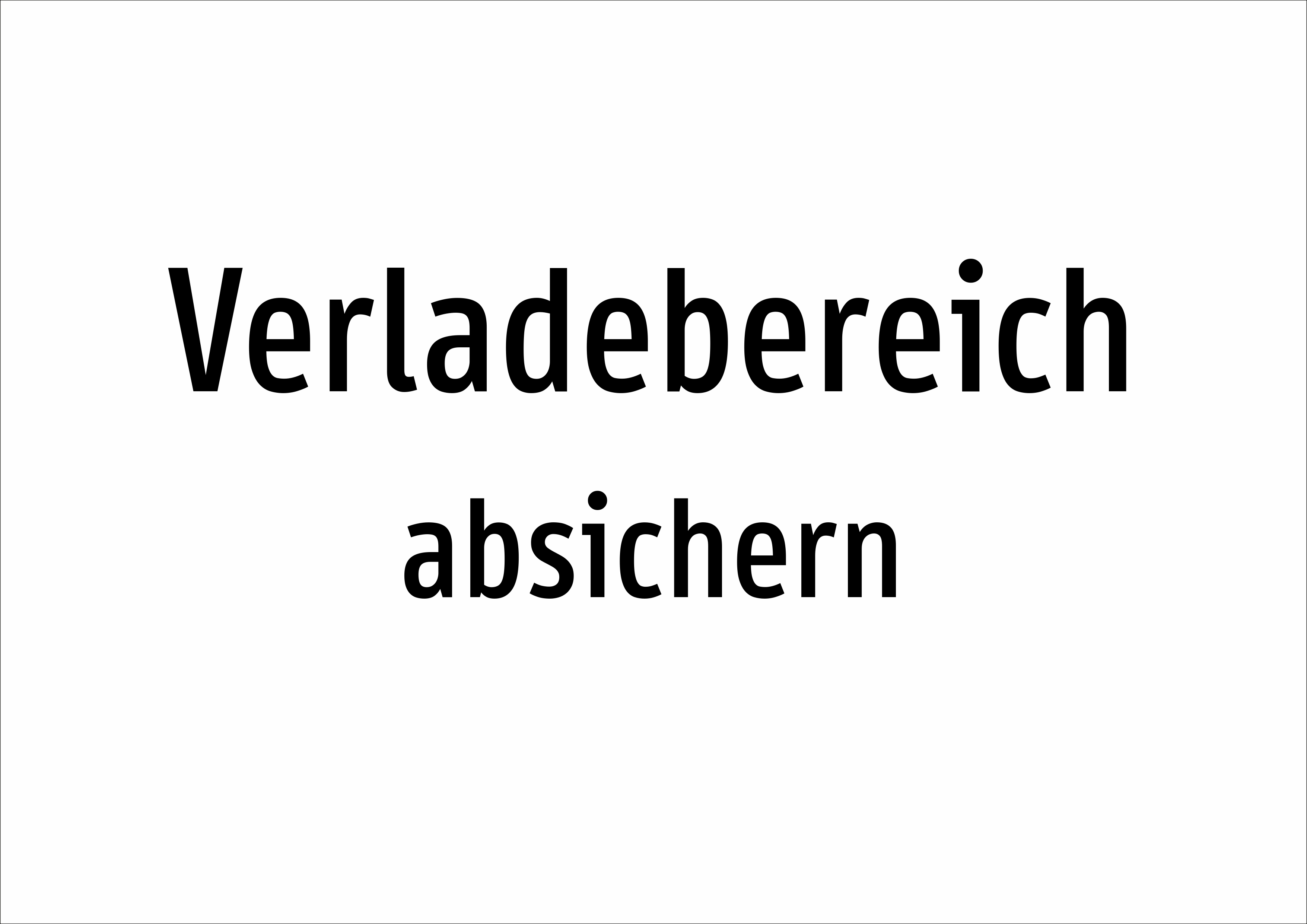Verladebereich - absichern - Schild - Produktbild 2