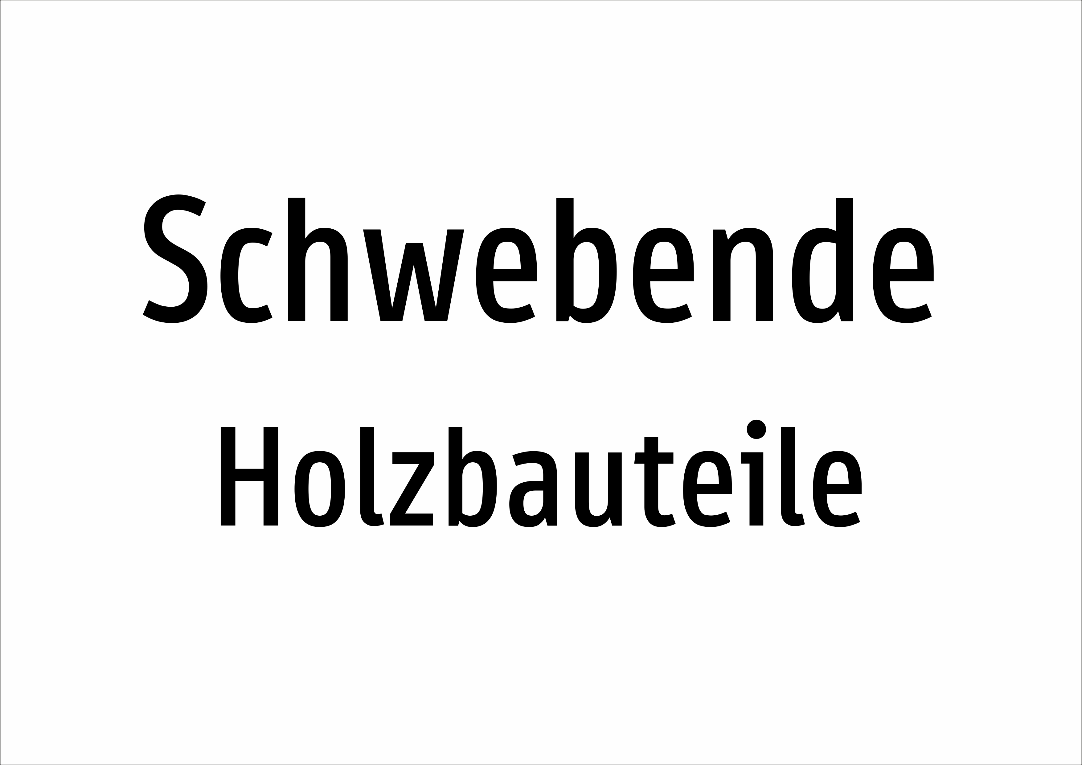 Schwebende - Holzbauteile - Schild - Produktbild 2