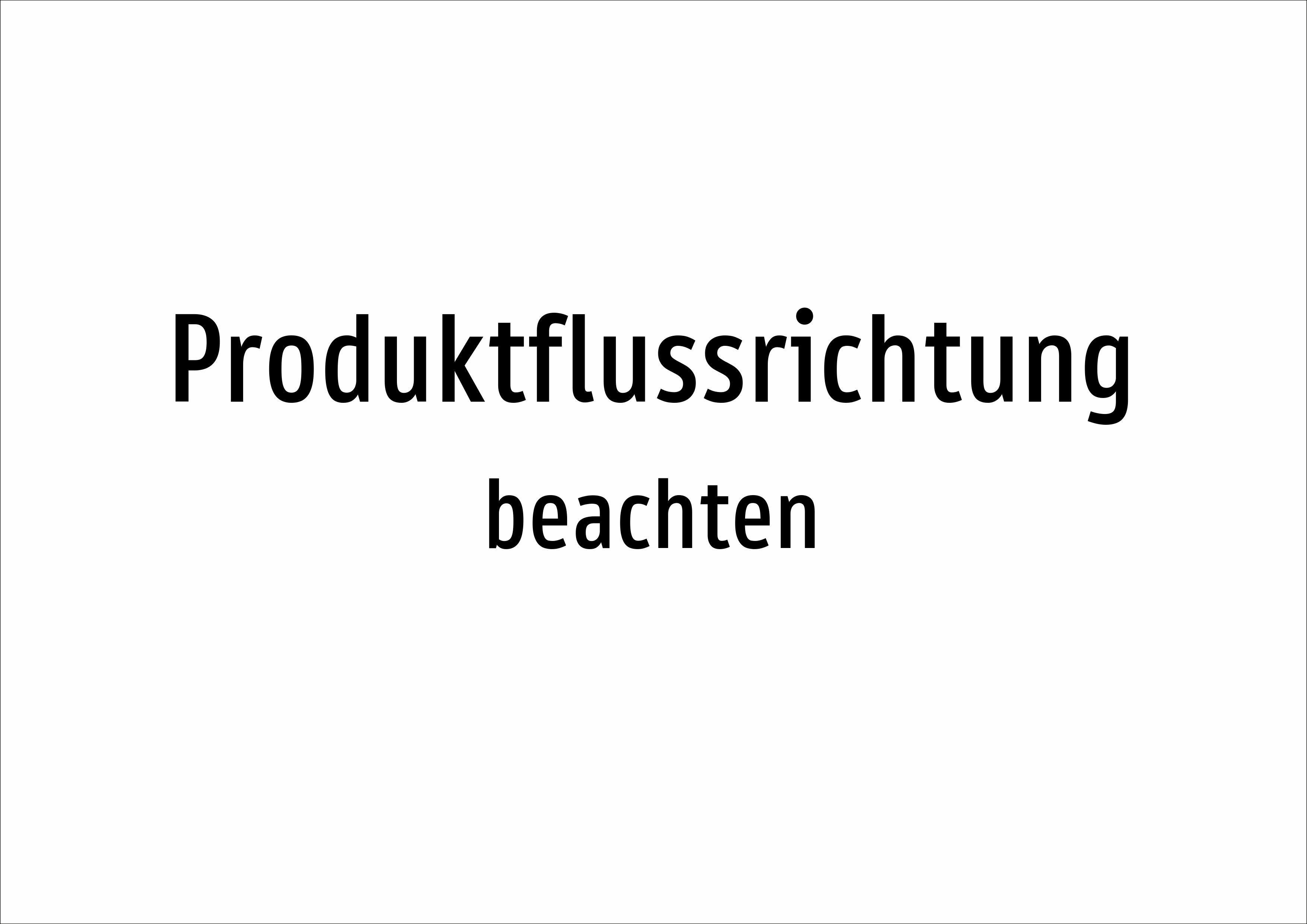 Produktflussrichtung - beachten - Schild - Produktbild 2
